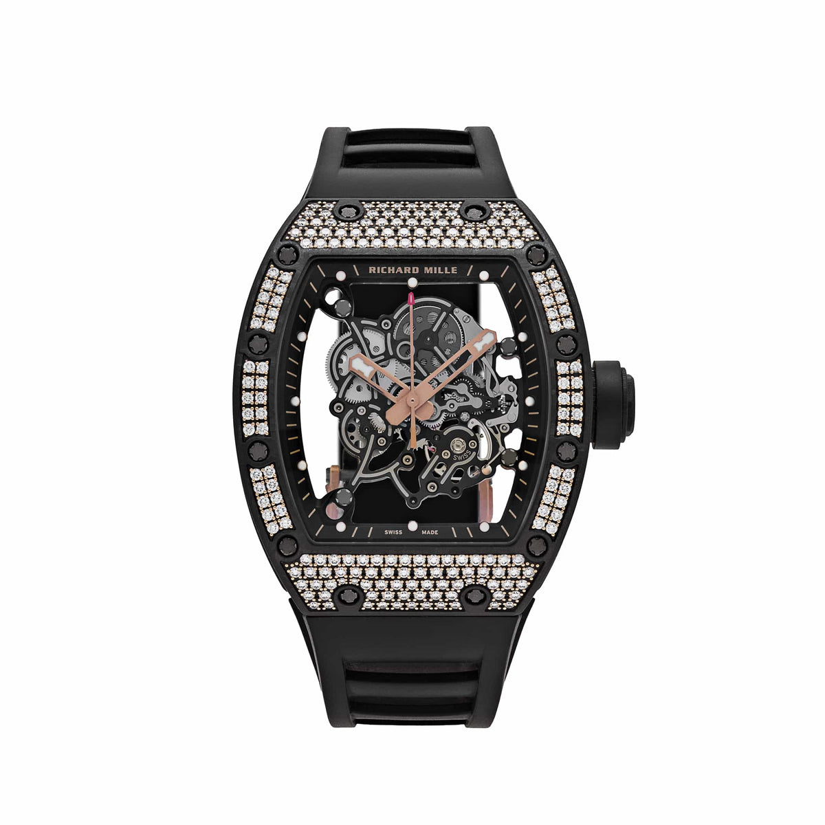 Richard Mille RM 055 Bubba Watson Rose Gold Carbon TPT Diamond Bezel (2022)