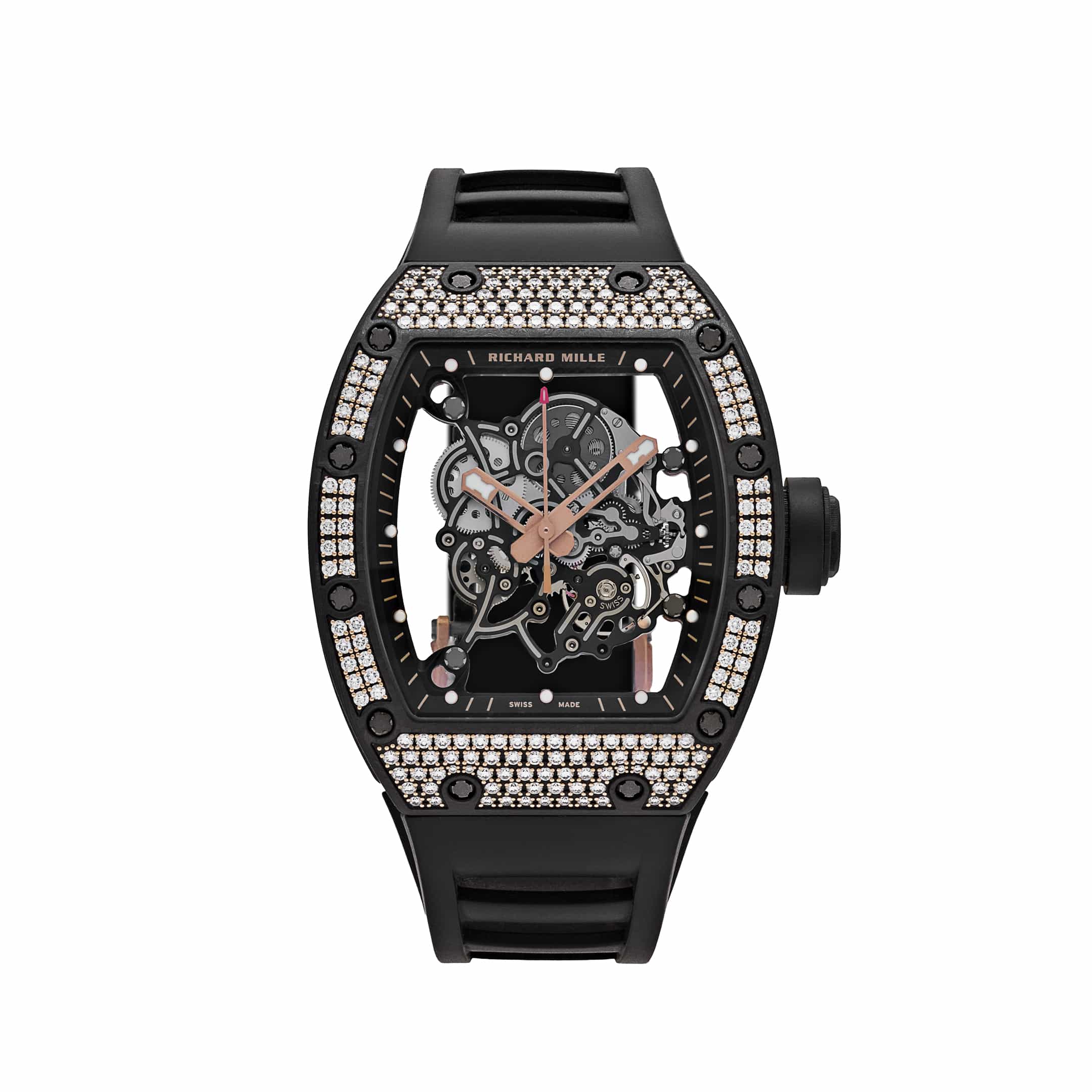 Richard Mille RM 055 Bubba Watson Rose Gold Carbon TPT Diamond Bezel (2022)