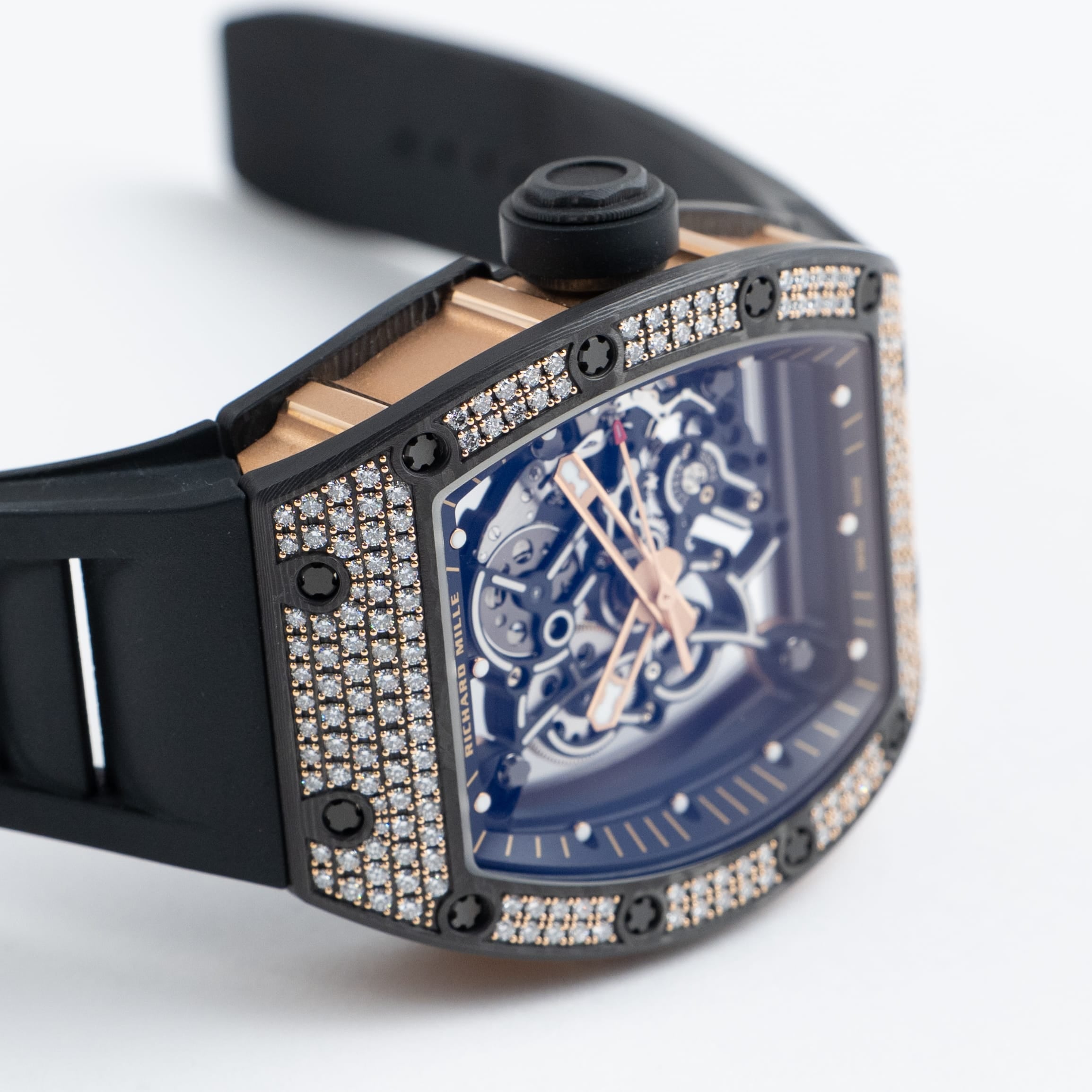 Richard Mille RM 055 Bubba Watson Rose Gold Carbon TPT Diamond Bezel (2022)