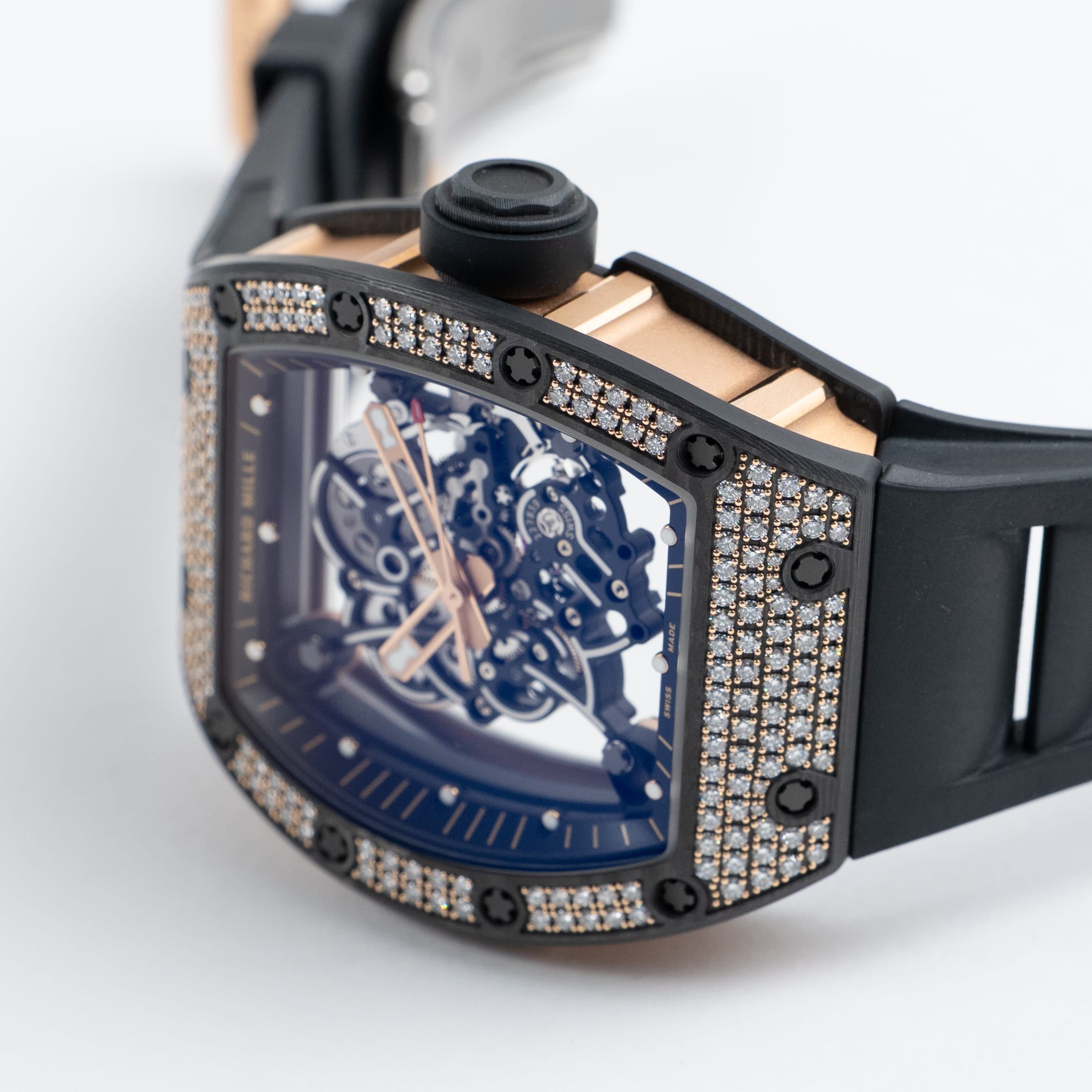 Richard Mille RM 055 Bubba Watson Rose Gold Carbon TPT Diamond Bezel (2022)