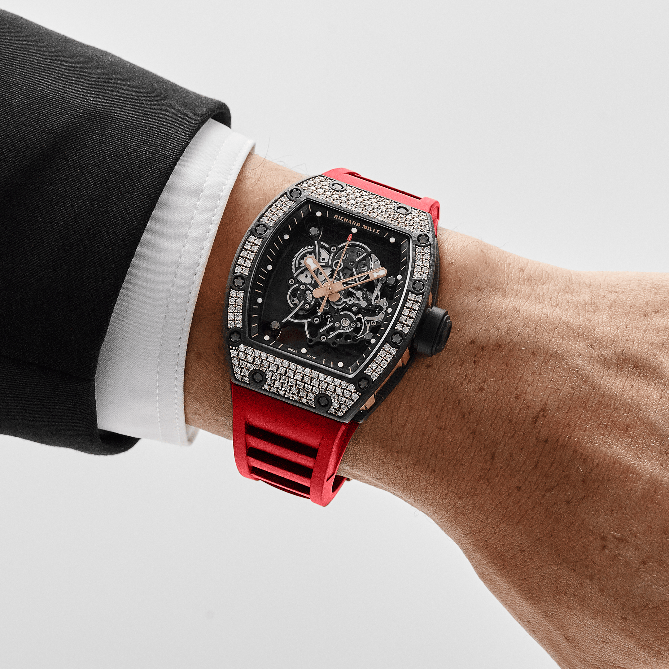 Richard Mille RM 055 Bubba Watson Rose Gold Carbon TPT Diamond Bezel Limited Edition of 50 (2022)