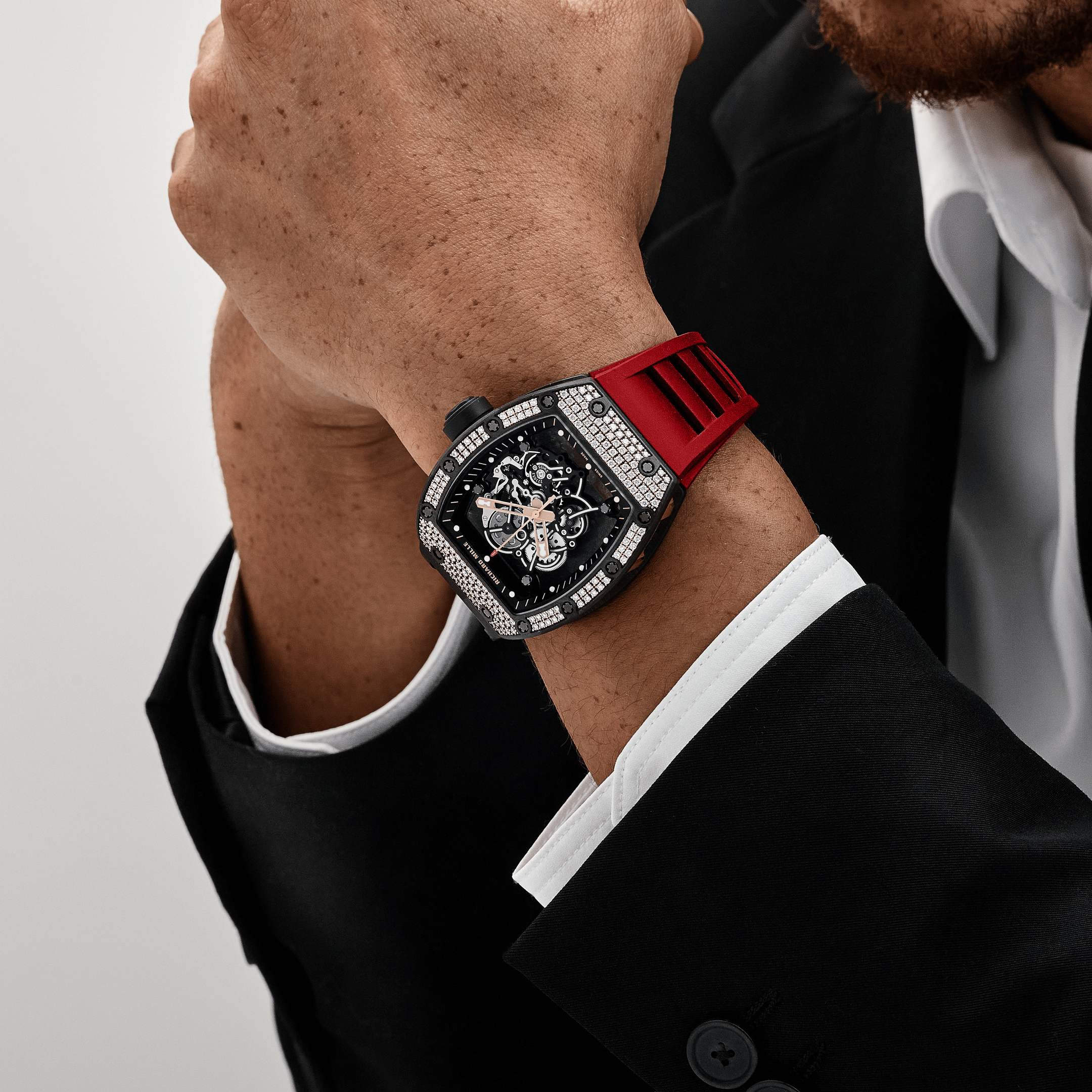 Richard Mille RM 055 Bubba Watson Rose Gold Carbon TPT Diamond Bezel Limited Edition of 50 (2022)