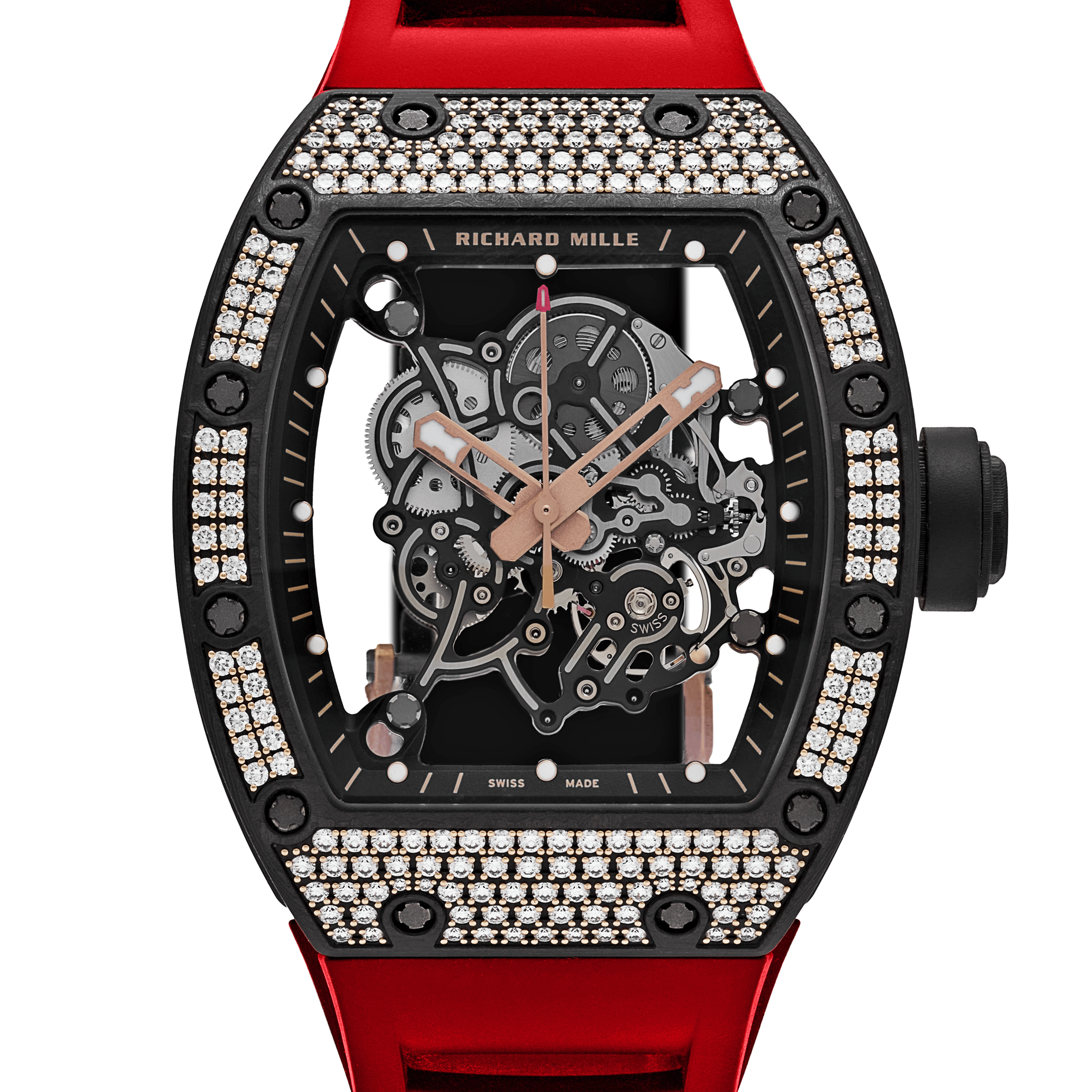 Richard Mille RM 055 Bubba Watson Rose Gold Carbon TPT Diamond Bezel Limited Edition of 50 (2022)