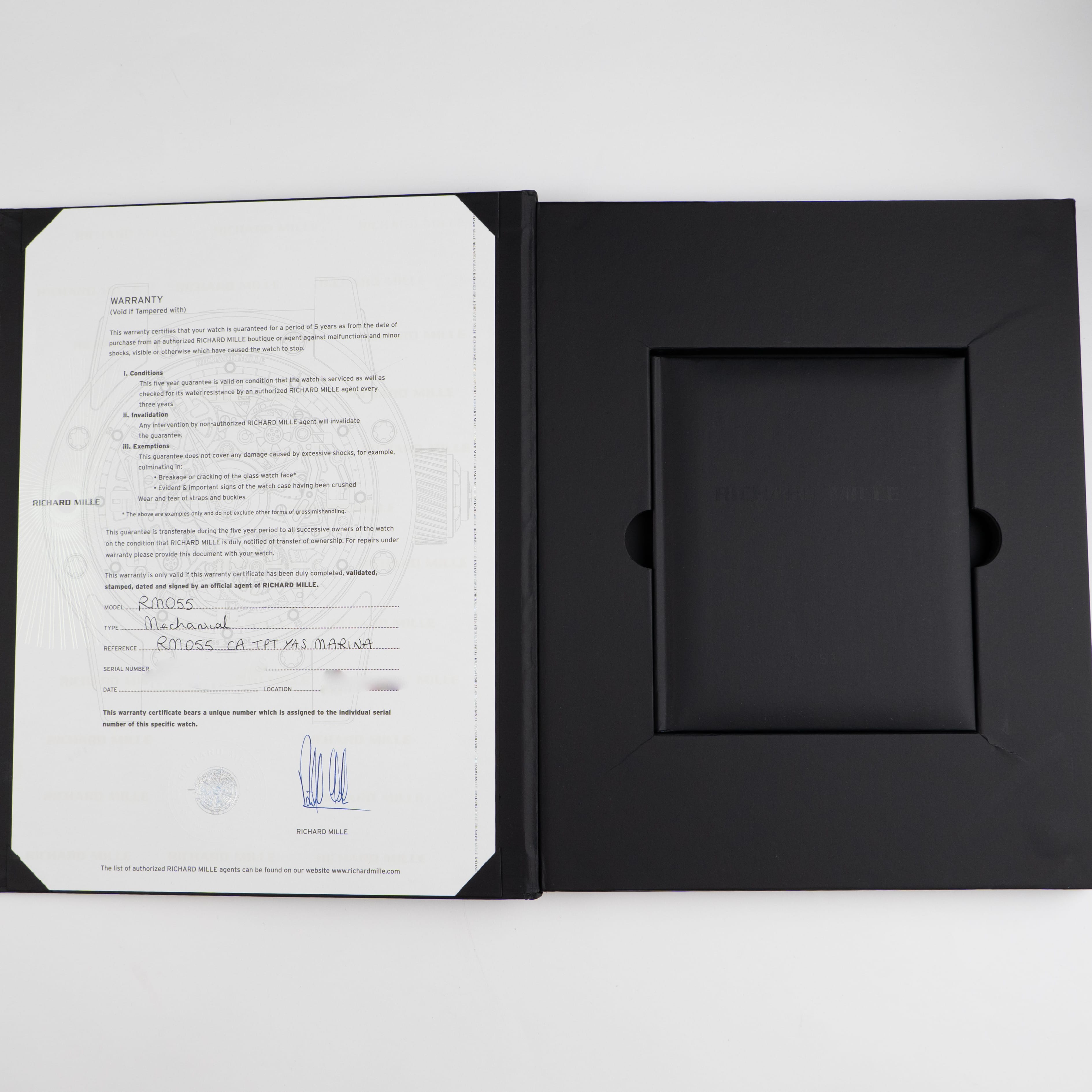 Richard Mille RM 055 'Yas Marina Circuit' Carbon Limited Edition of 50 (2018)