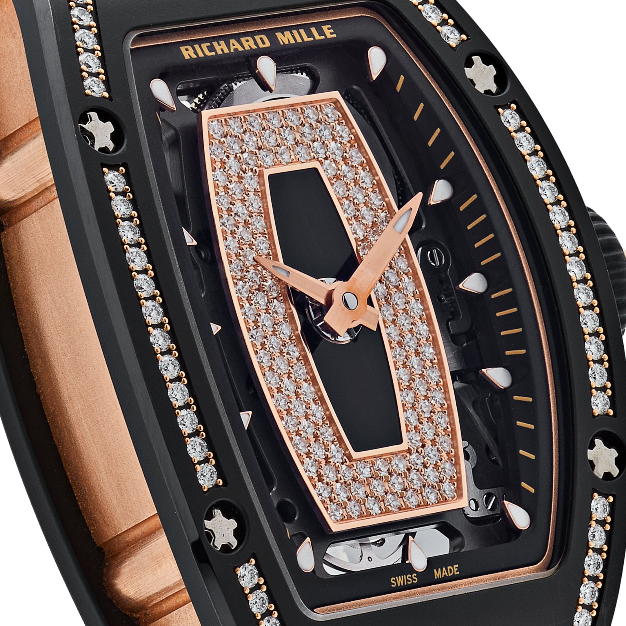 Richard Mille RM 07-01 'Ladies' Black Ceramic Black Lips Diamond