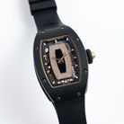 Richard Mille RM 07-01 'Ladies' Black Ceramic Rose Gold Diamond-Set Skeleton Dial