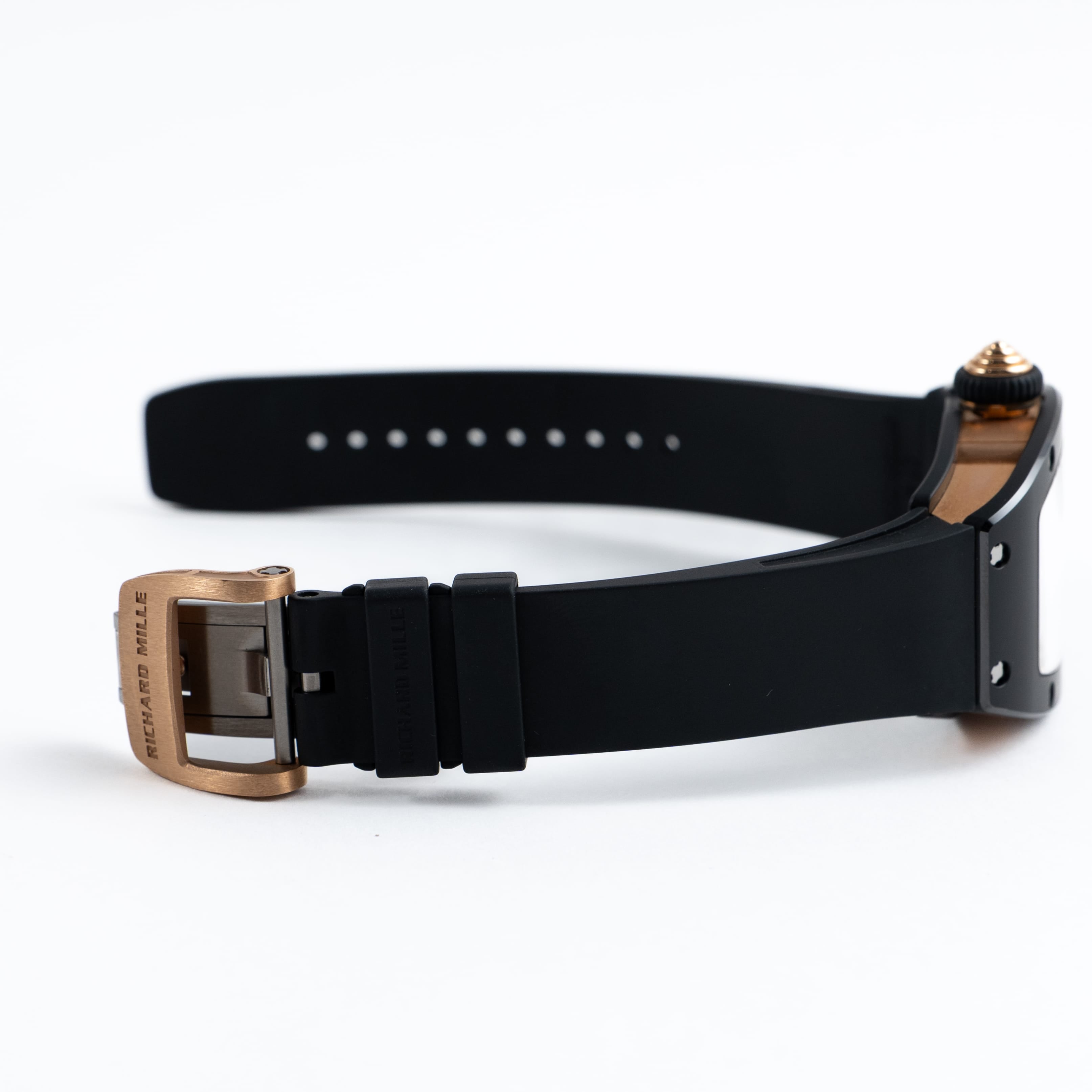 Richard Mille RM 07-01 'Ladies' Black Ceramic Rose Gold Diamond-Set Skeleton Dial