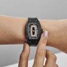 Richard Mille RM 07-01 'Ladies' Black Ceramic Rose Gold Diamond-Set Skeleton Dial