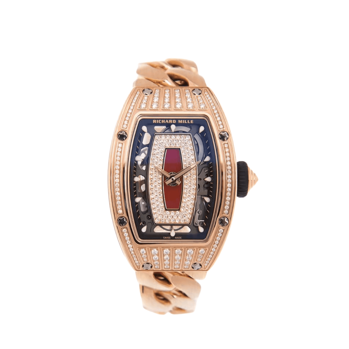 Richard Mille RM 07-01 'Ladies' Rose Gold Diamond Set Jasper Dial