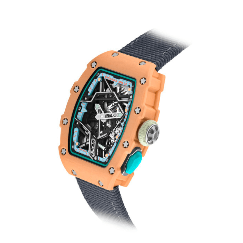 Luxury Watch Richard Mille Salmon Pink Quartz TPT RM07-04 Automatic Sport Wrist Aficionado