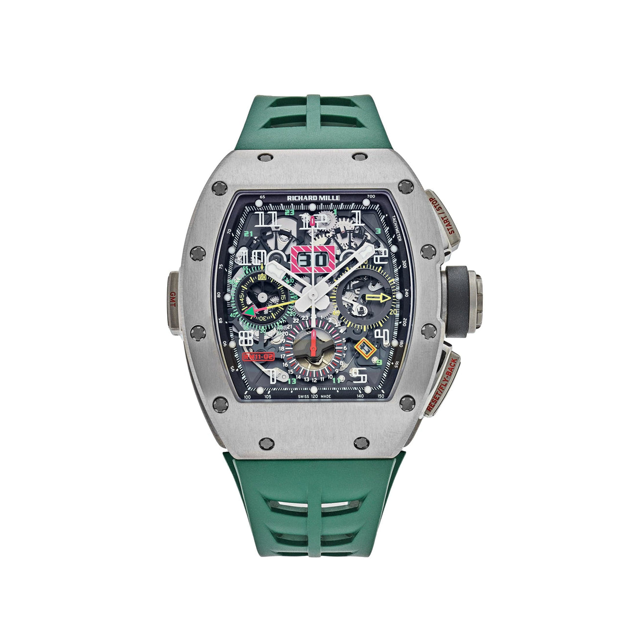Richard Mille RM 11-02 Titanium Flyback Chronograph GMT Openworked