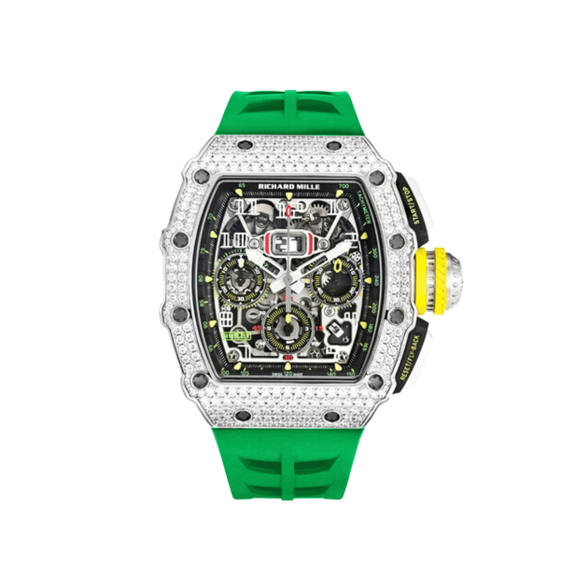 Richard Mille RM 11-03 Flyback Chronograph White Gold Diamond Bezel (2019)