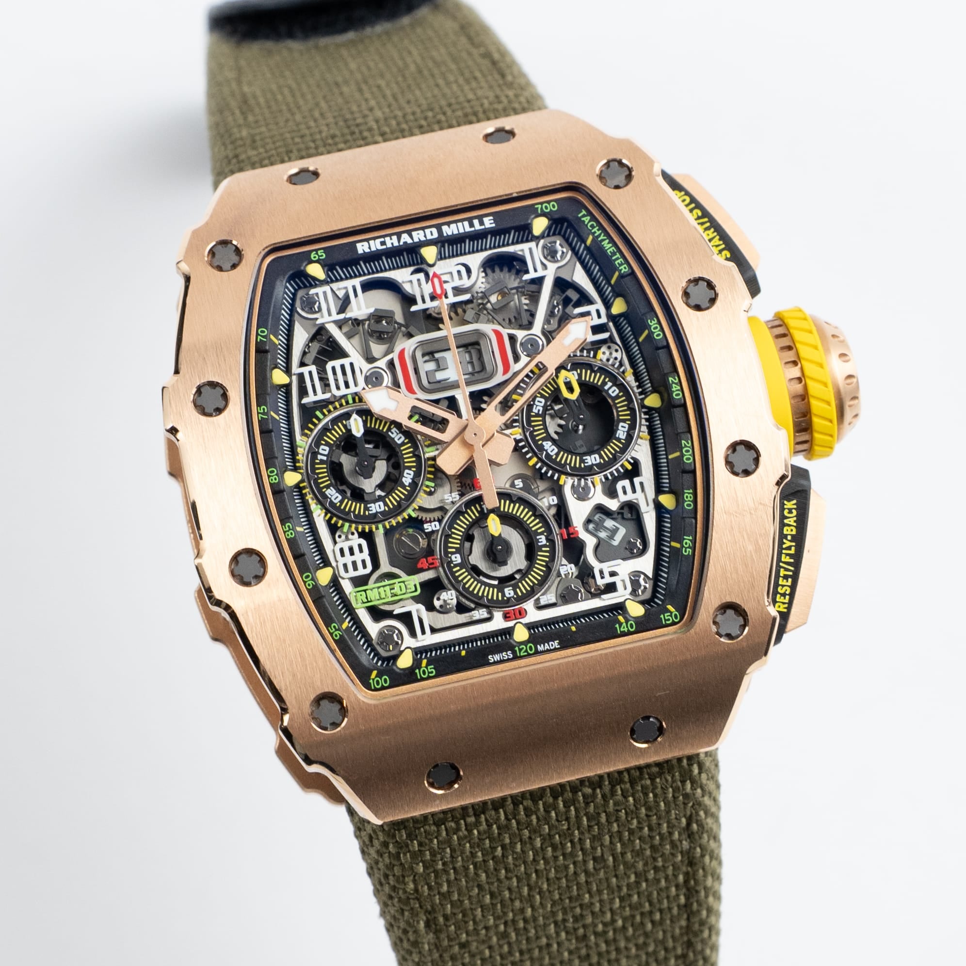 Richard Mille RM 11-03 Full Rose Gold Flyback Chronograph