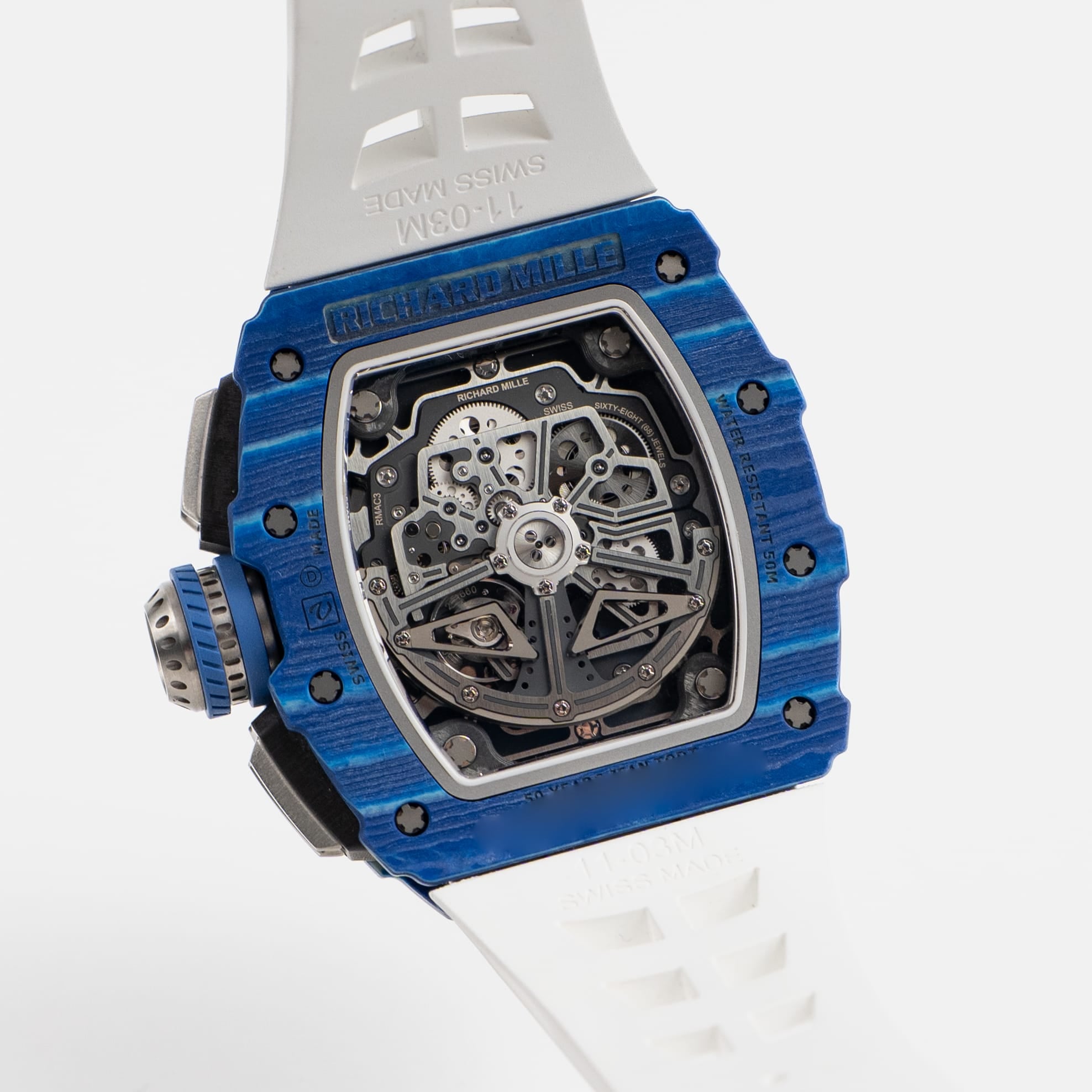 Richard Mille RM 11-03 'Jean Todt' Automatic Flyback Chronograph Blue White Quartz TPT Limited Edition of 150