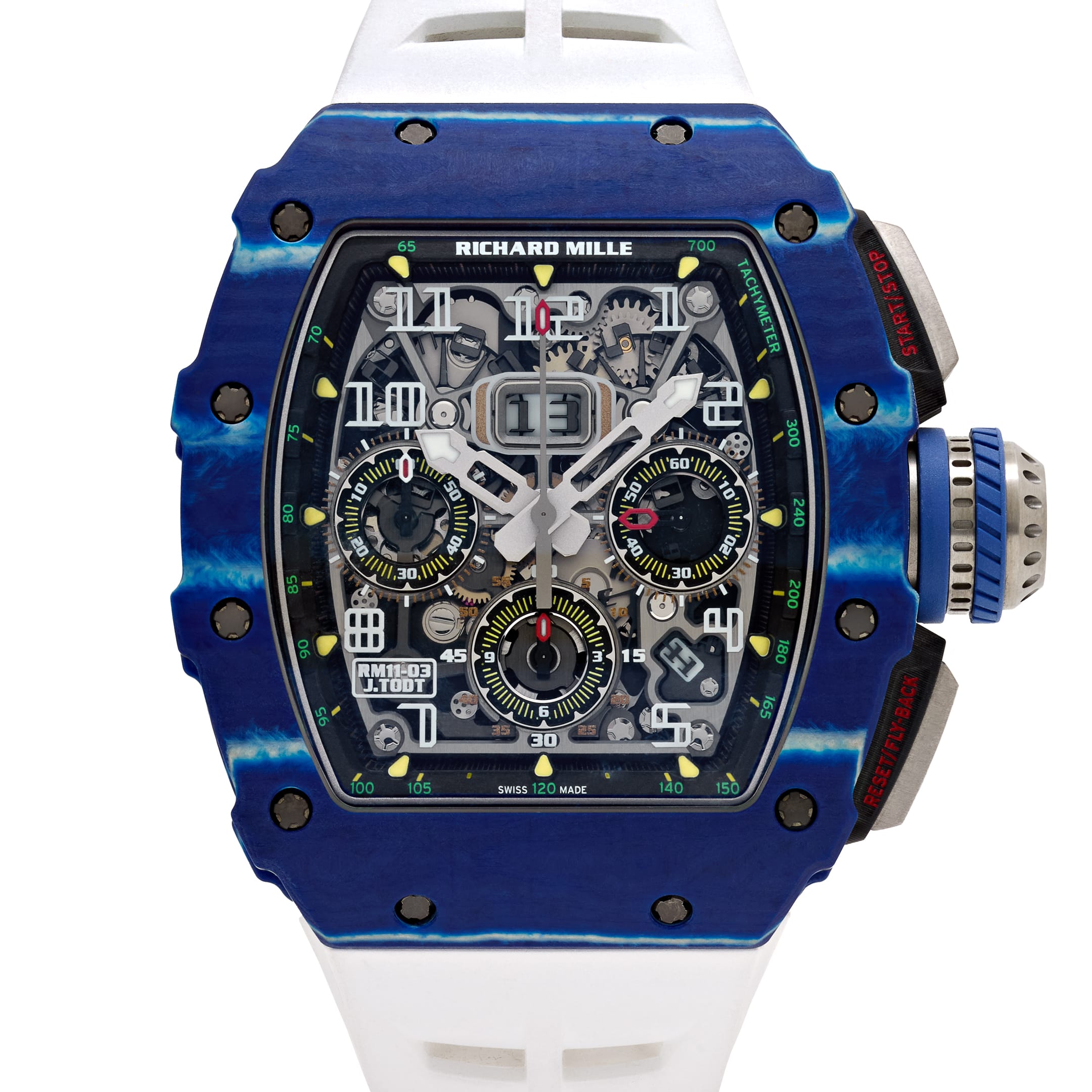 Richard Mille RM 11-03 'Jean Todt' Automatic Flyback Chronograph Blue White Quartz TPT Limited Edition of 150
