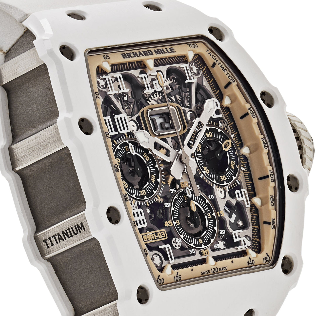 Richard Mille RM 11-03 'Last White Edition' Automatic Flyback Chronograph White Ceramic