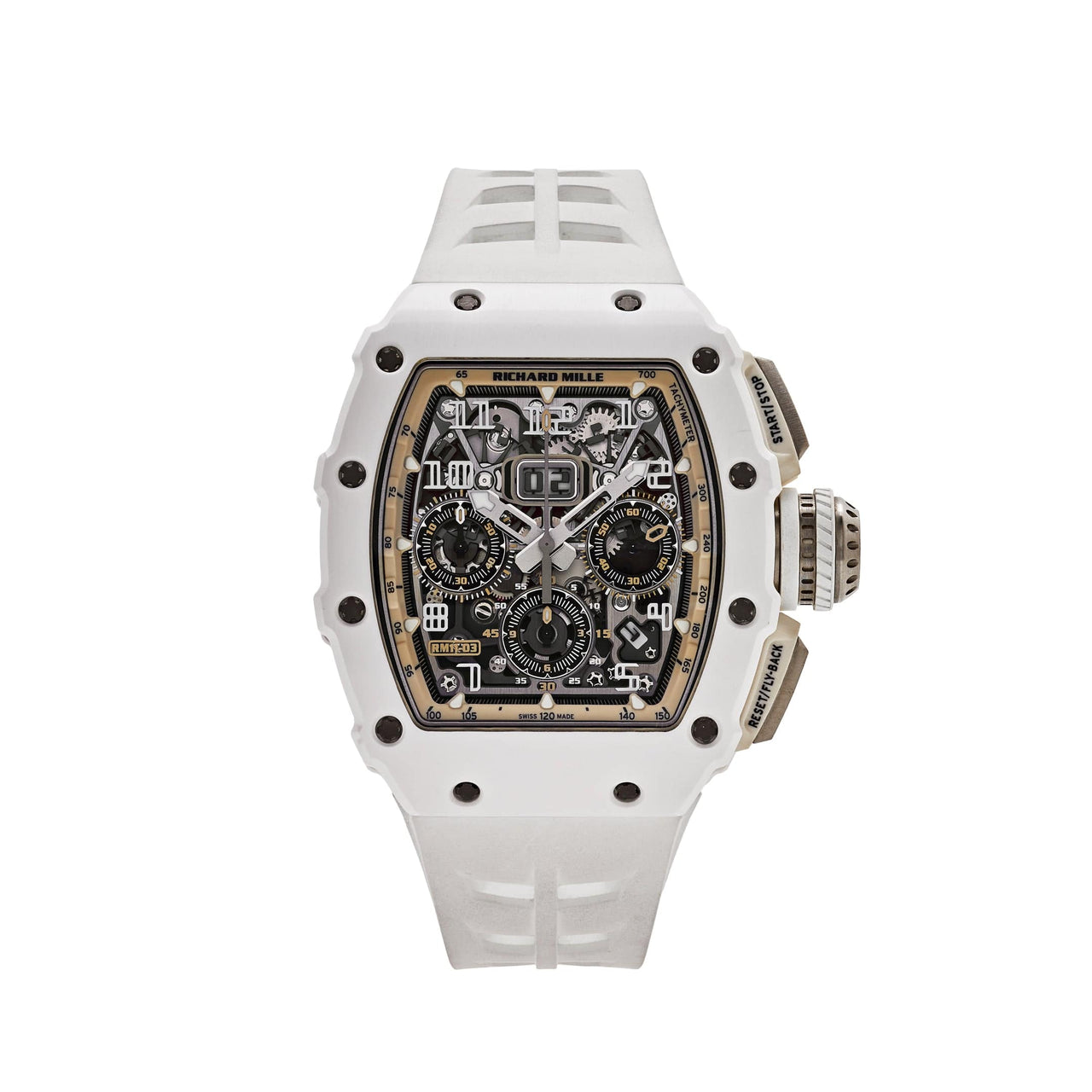 Richard Mille RM 11-03 'Last White Edition' Automatic Flyback Chronograph White Ceramic