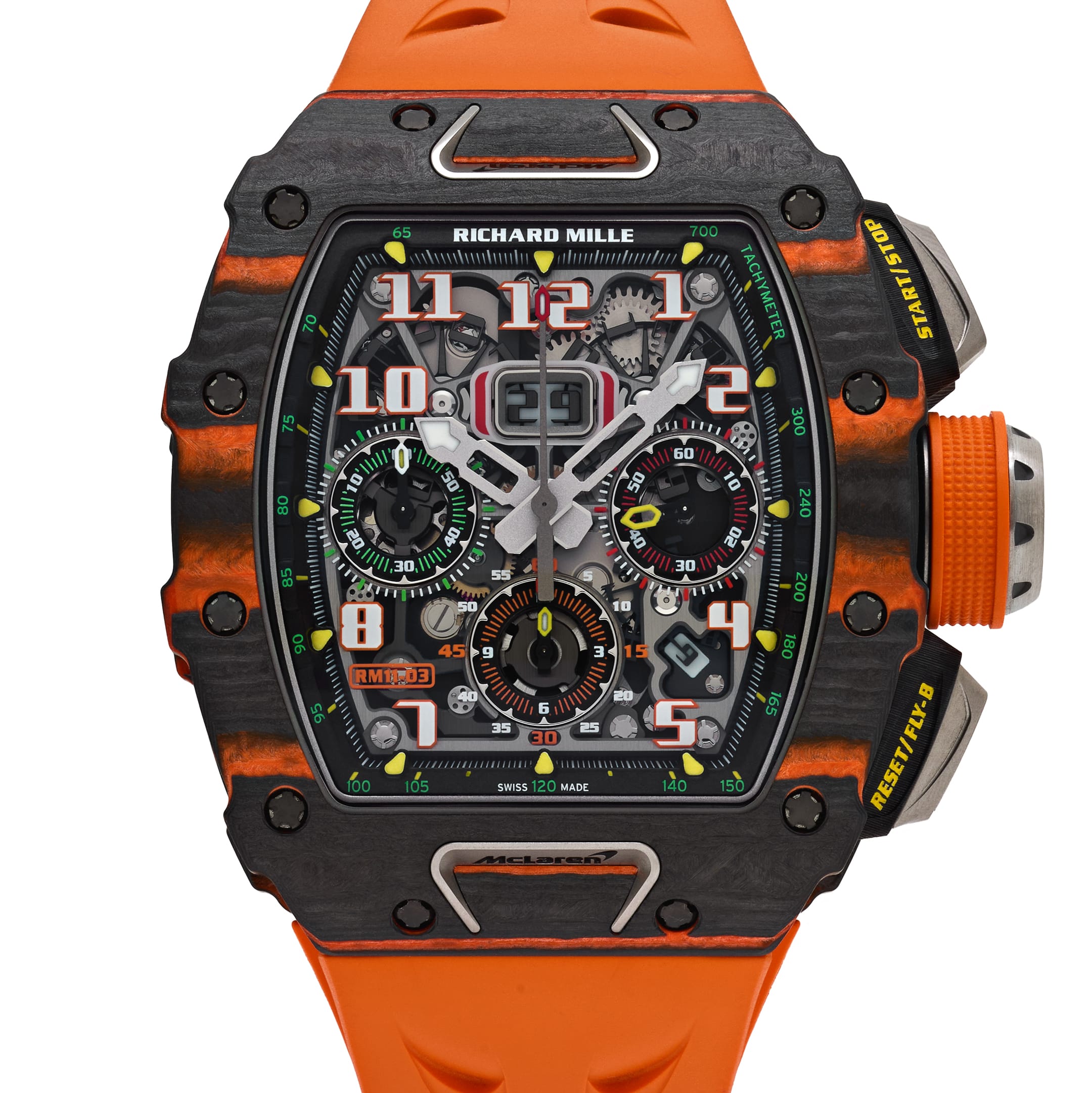 Richard Mille RM 11-03 'McLaren' Carbon Orange Quartz TPT Limited Edition of 500