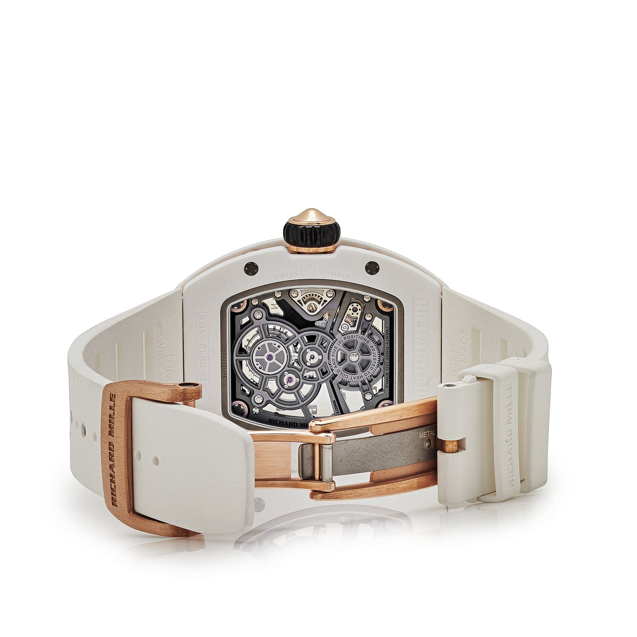 Richard Mille RM 17-01 White Ceramic Rose Gold Manual Wind Tourbillon