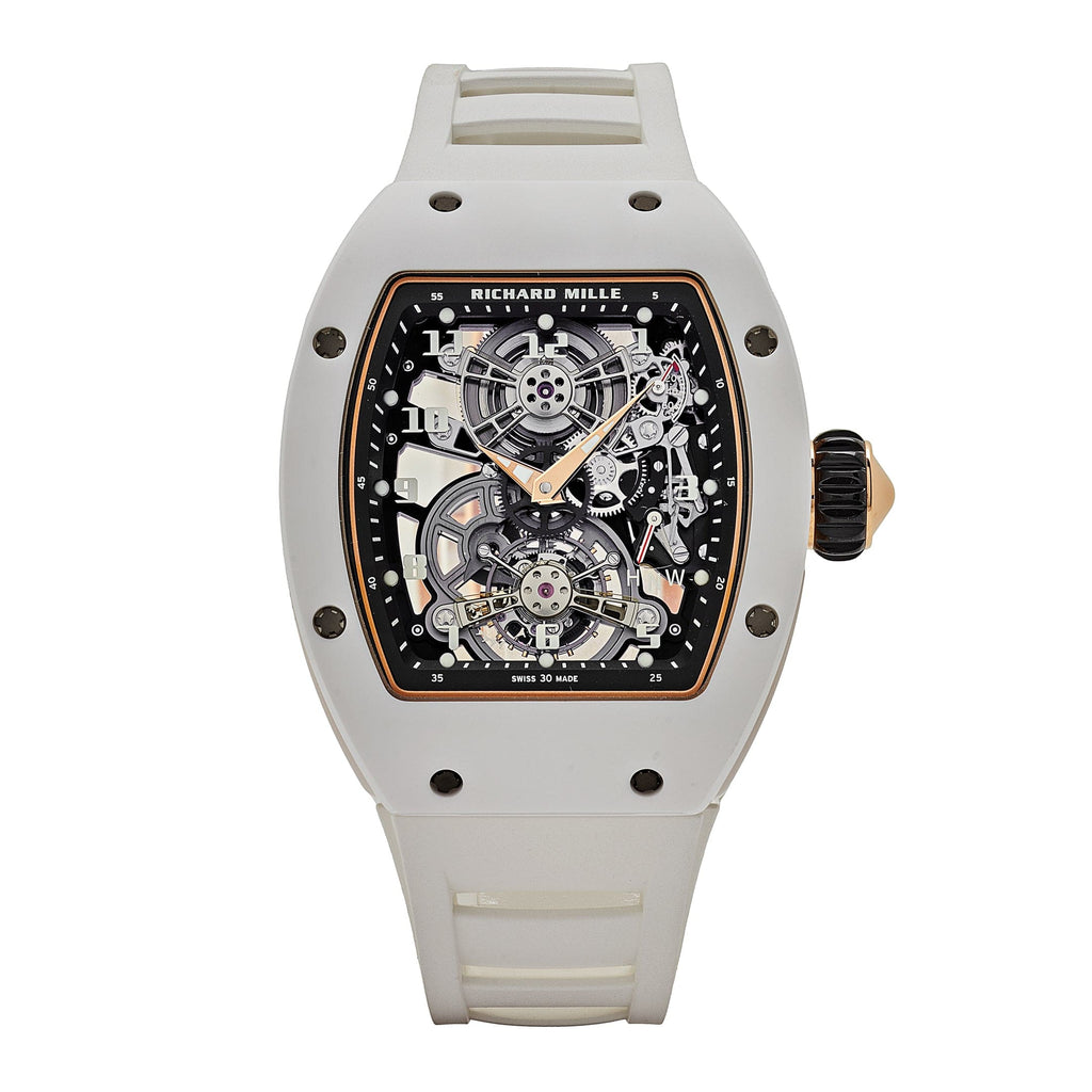 Richard Mille RM 17-01 White Ceramic Rose Gold Manual Wind Tourbillon