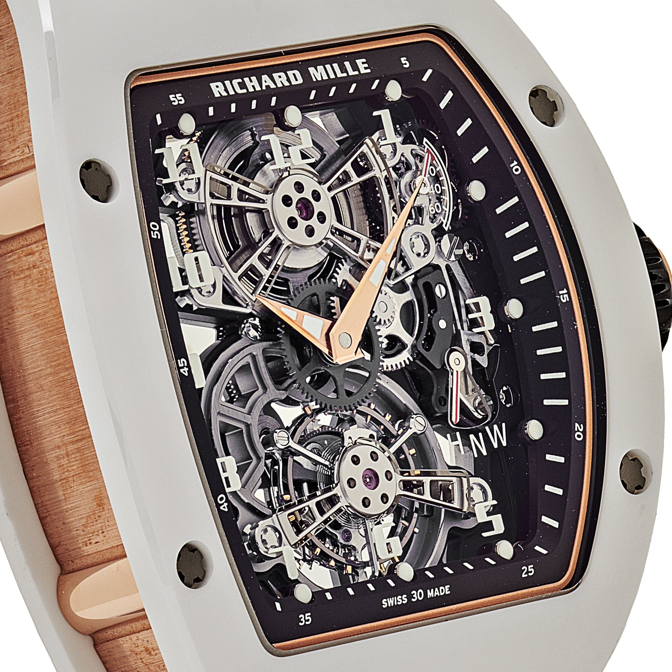 Richard Mille RM 17-01 White Ceramic Rose Gold Manual Wind