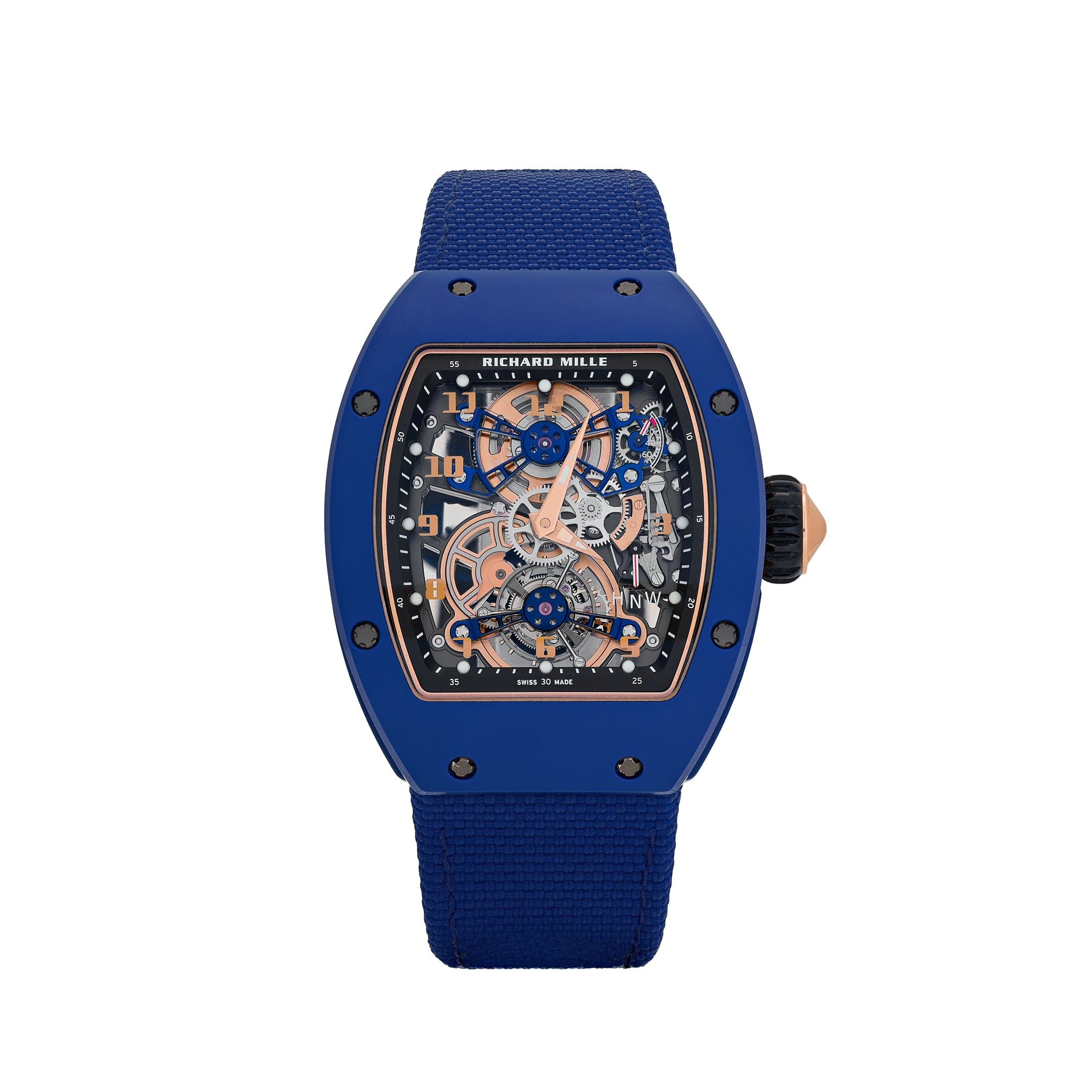Richard Mille RM 17-02 Blue Ceramic Rose Gold Tourbillon Limited