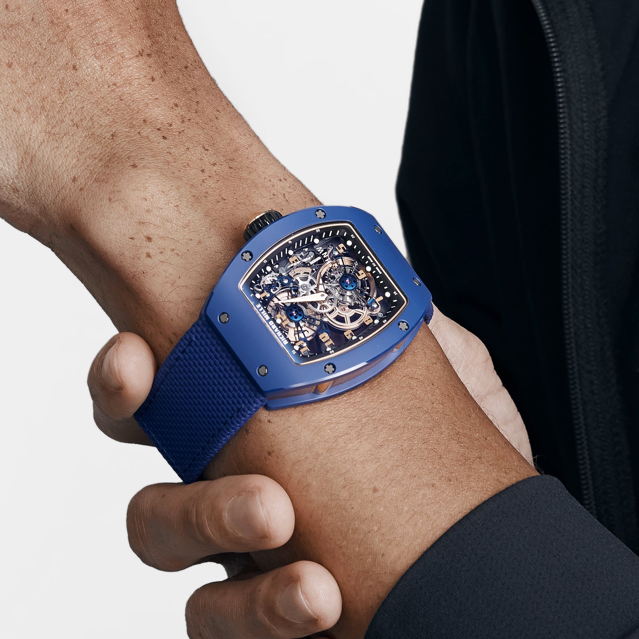 Richard Mille RM 17-02 Blue Ceramic Rose Gold Tourbillon Limited