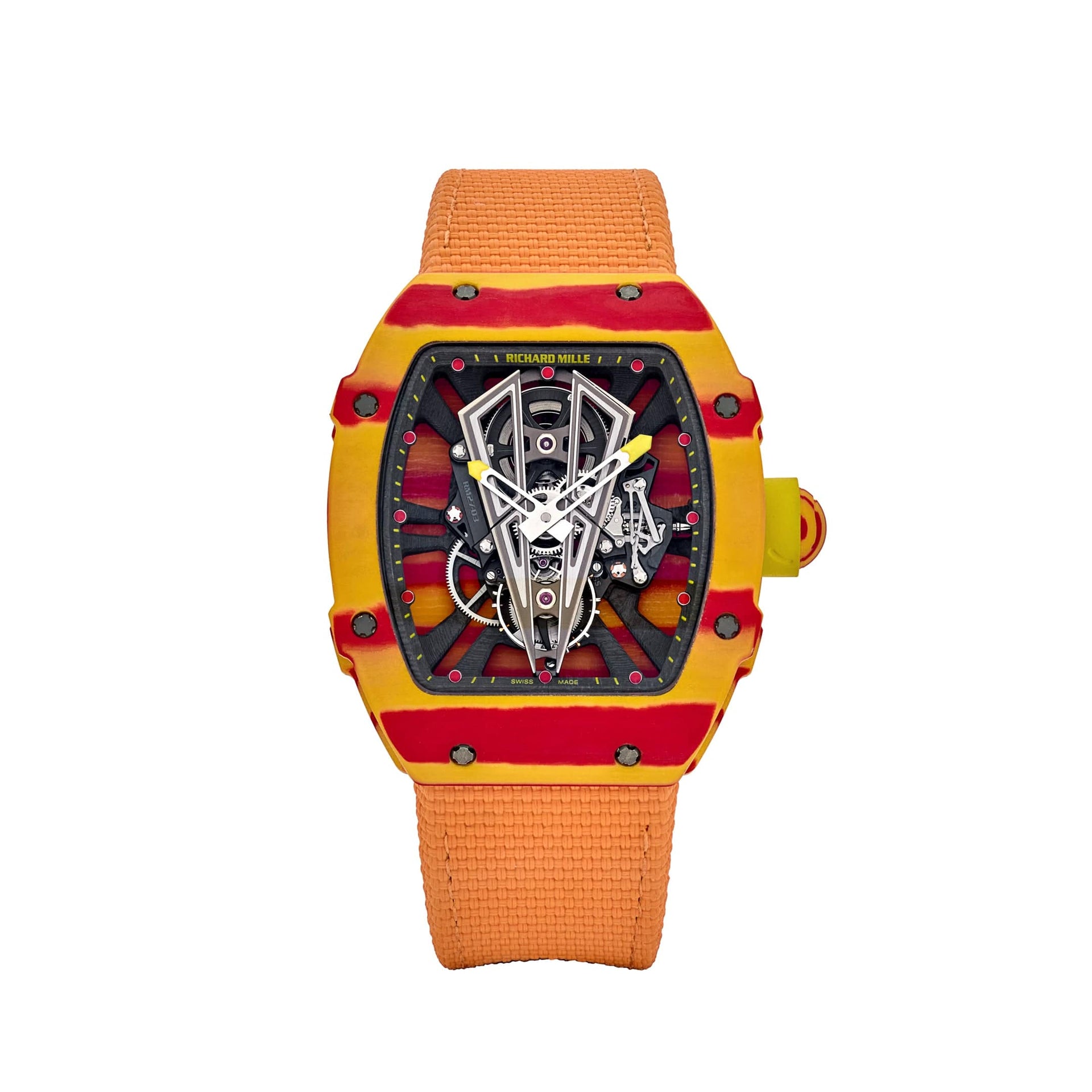 Richard Mille RM 27-03 Tourbillon Rafael Nadal Red Yellow Quartz
