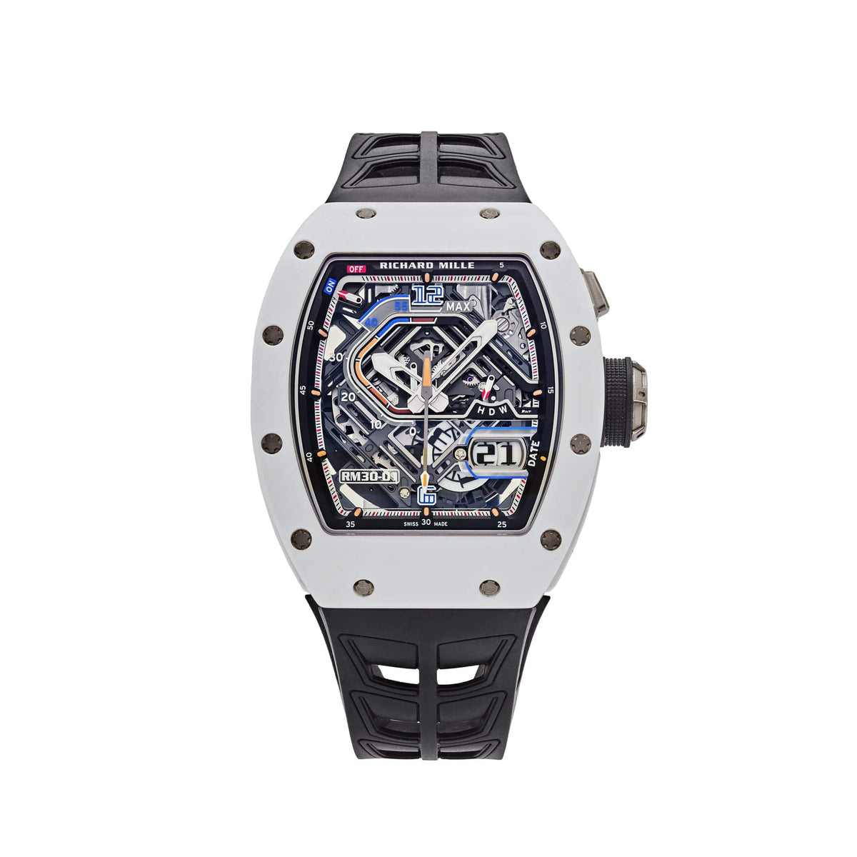 Richard Mille RM 30-01 Declutchable Rotor White Ceramic (2024) – Wrist ...