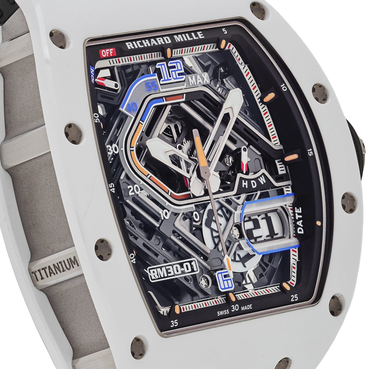 Richard Mille RM 30-01 Declutchable Rotor White Ceramic (2024)