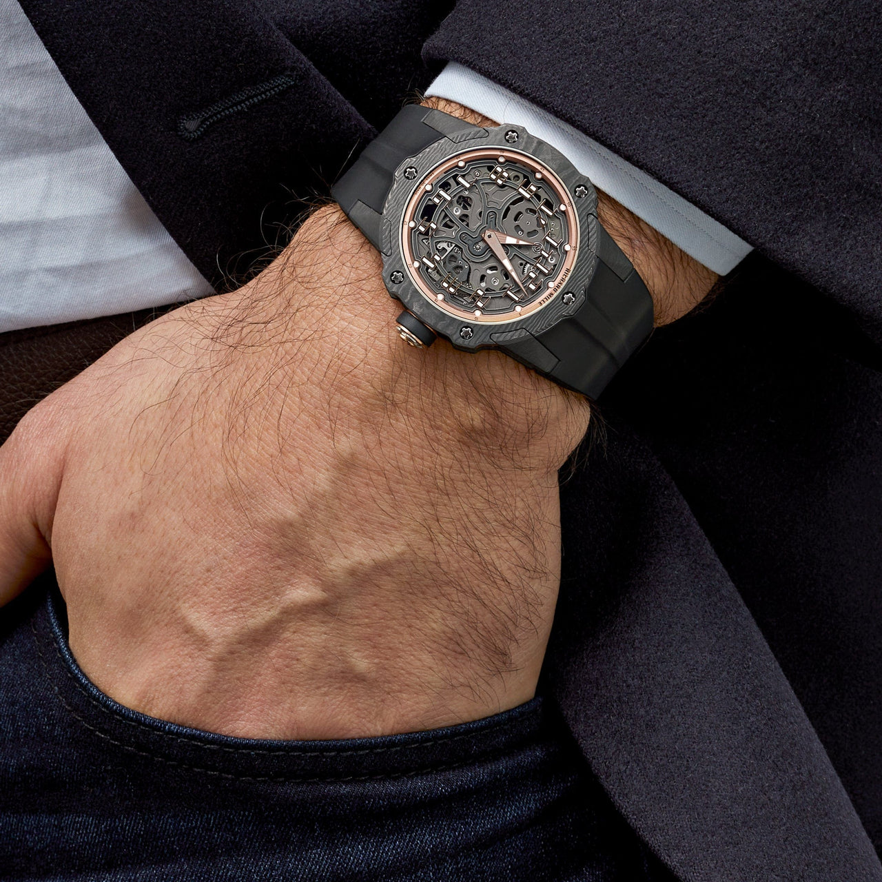 Luxury Watch Richard Mille Carbon Automatic Winding Limited Edition RM33-02 Wrist Aficionado