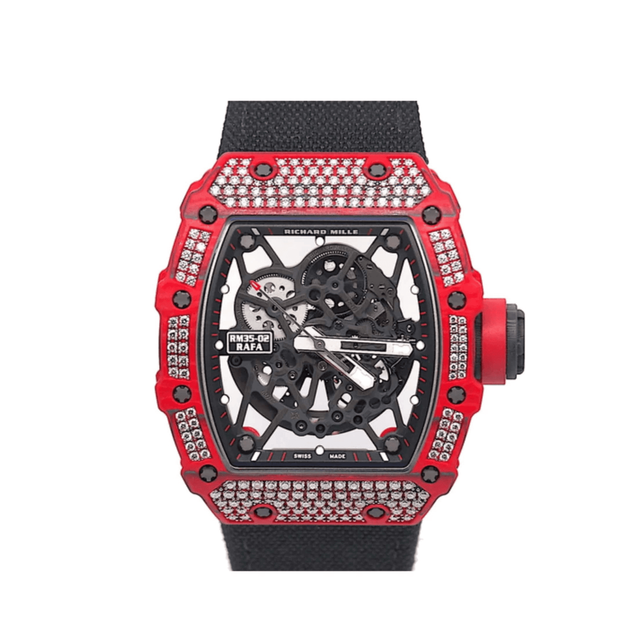 Richard Mille RM 35-02 'Rafa' Rafael Nadal Diamond Set Red Quartz TPT (2019)