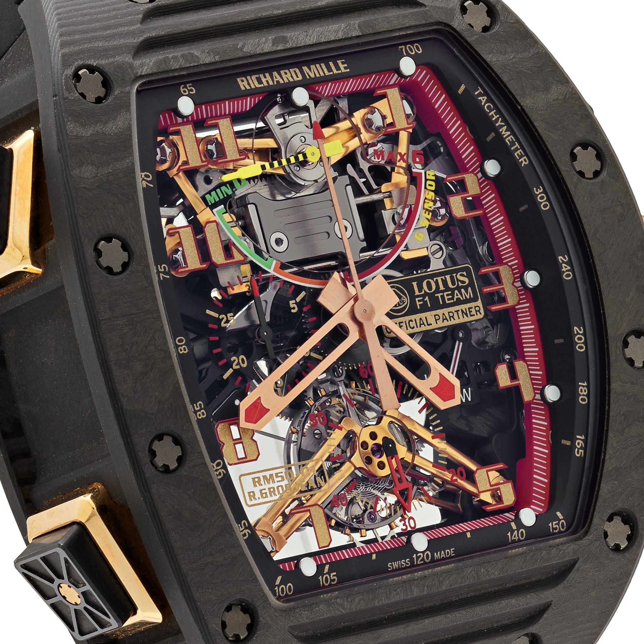 Richard Mille RM 50-01 'Romain Grosjean Lotus F1 G-Sensor' Tourbillon Carbon-NTPT Limited Edition (2015)