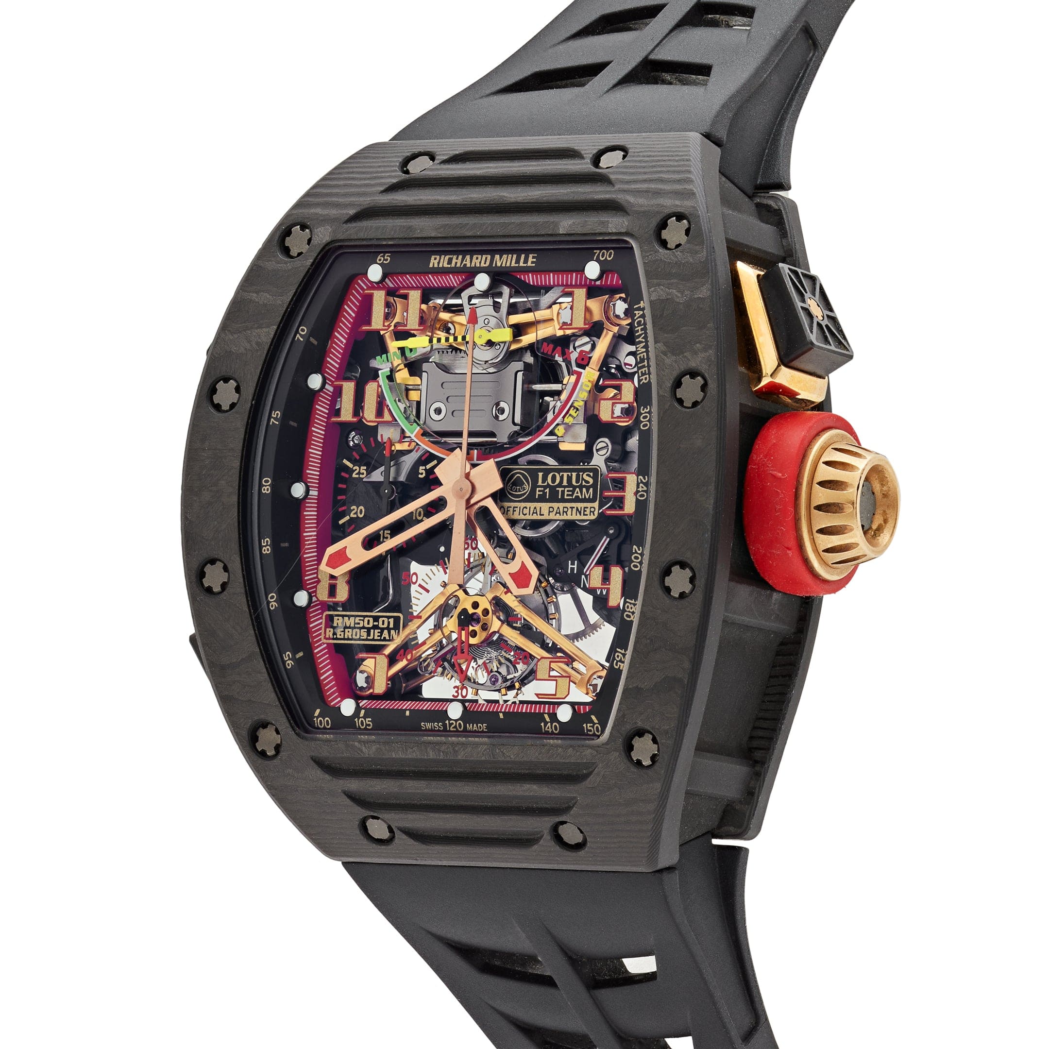 Richard Mille RM 50-01 'Romain Grosjean Lotus F1 G-Sensor' Tourbillon Carbon-NTPT Limited Edition (2015)