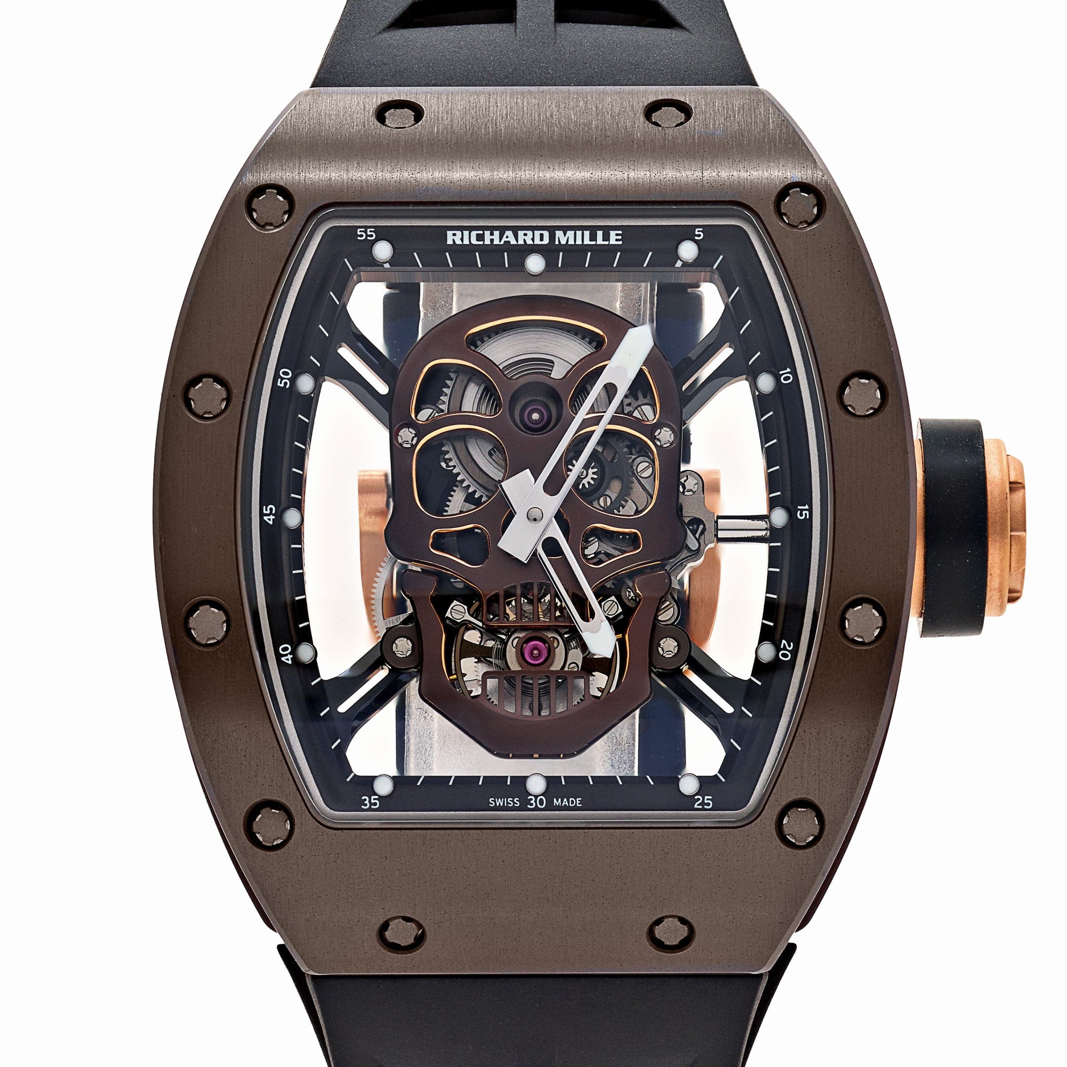 Richard Mille RM 52-01 'Skull' Brown Ceramic Rose Gold Limited Edition of 6