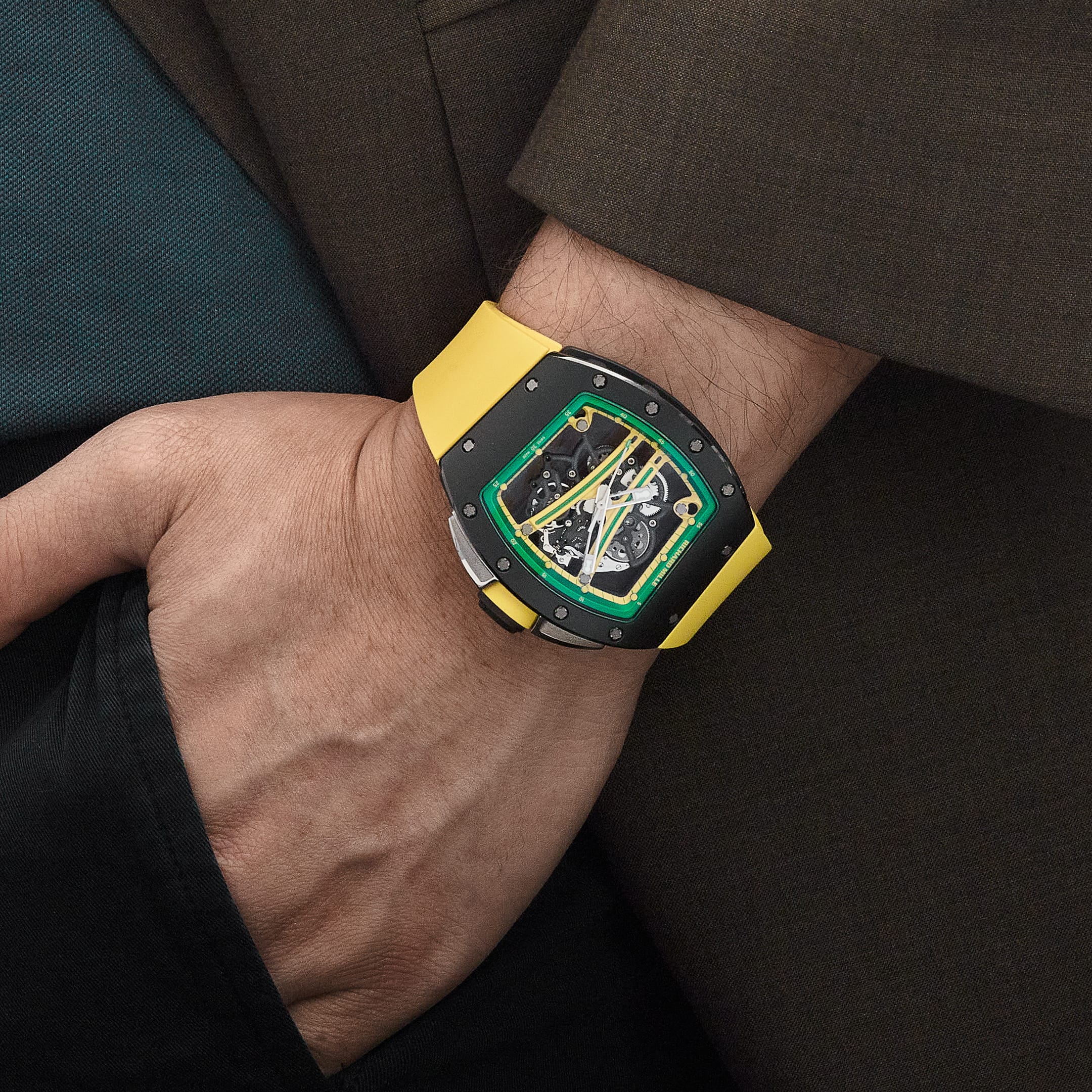 Richard Mille RM 61-01 Yohan Blake Ceramic Yellow and Green Accents Jamaica Limited Edition of 100 (2018)