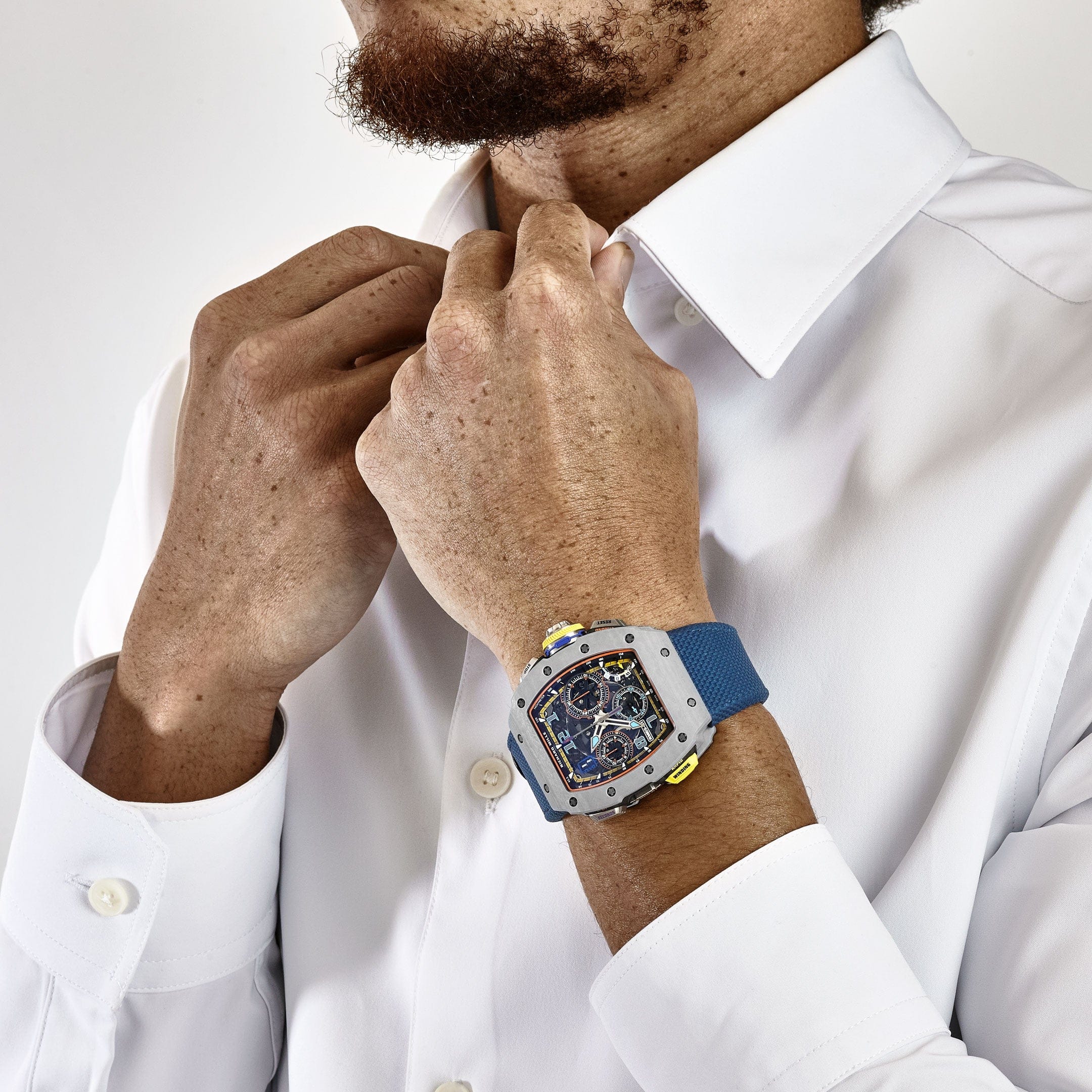 ジミィRE S×2・T×1 Richard Mille RM 65-01 Automatic Split-Seconds Chronograph Grey