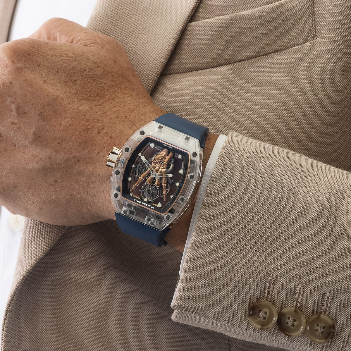 Richard Mille RM 66 Flying Tourbillon 'Rock n' Roll' Clear Sapphire Limited Edition of 10