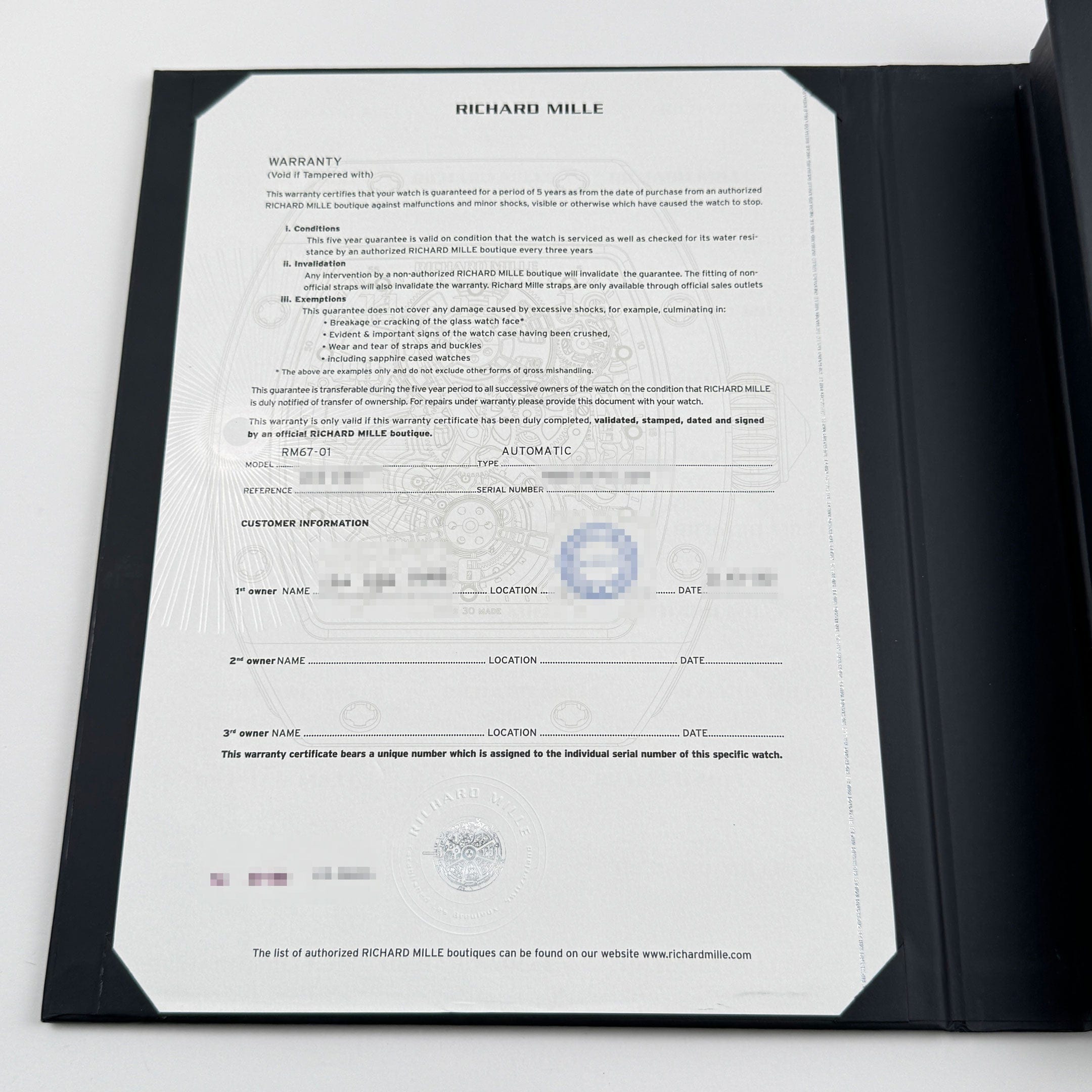 Richard Mille RM 67-01 Extra-Flat Platinum (2022)