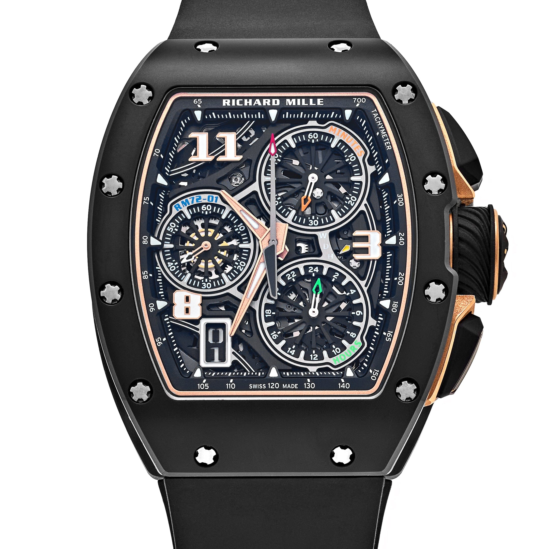 Richard Mille RM 72-01 Lifestyle In-House Chronograph Black Ceramic Rose Gold (2025)