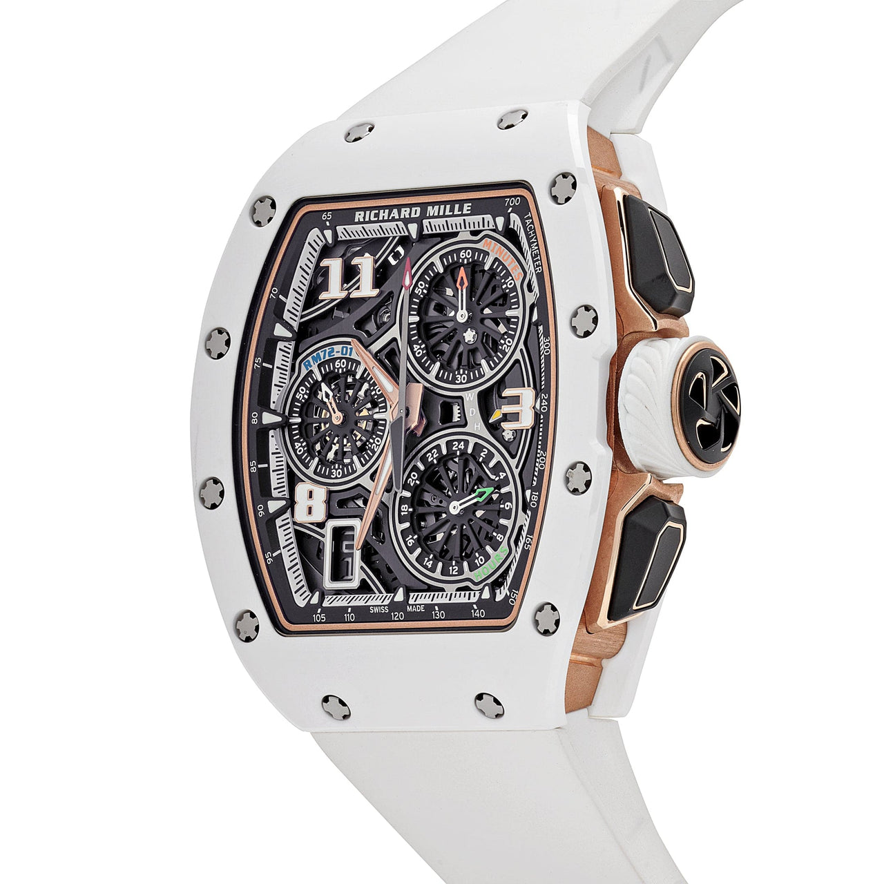 Richard Mille RM 72-01 Lifestyle In-House Chronograph White Ceramic (2023)