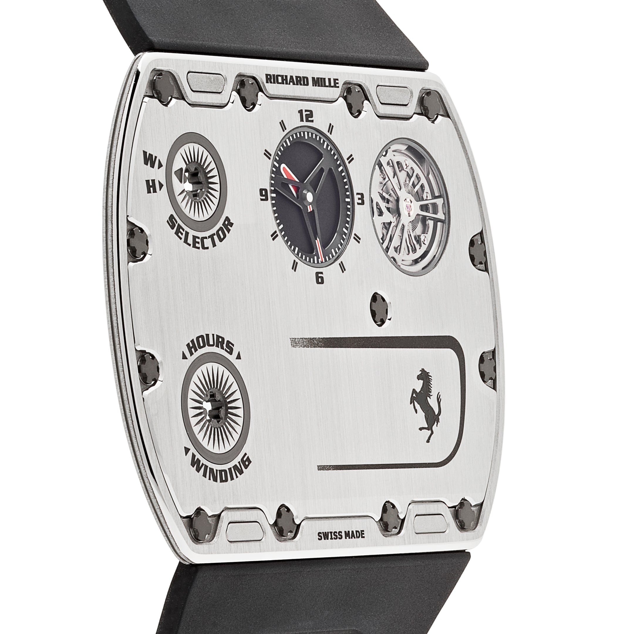 Richard Mille  RM UP-01  Ferrari Ultraflat Titanium  Silver Dial Limited Edition