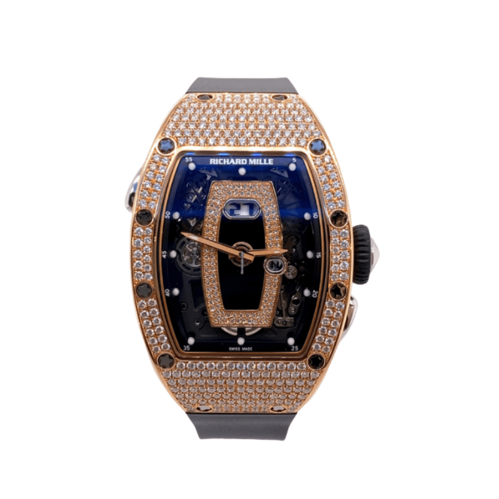 Luxury Watch Richard Mille Rose Gold & Diamonds RM037 Wrist Aficionado