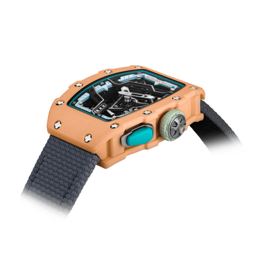 Luxury Watch Richard Mille Salmon Pink Quartz TPT RM07-04 Automatic Sport Wrist Aficionado