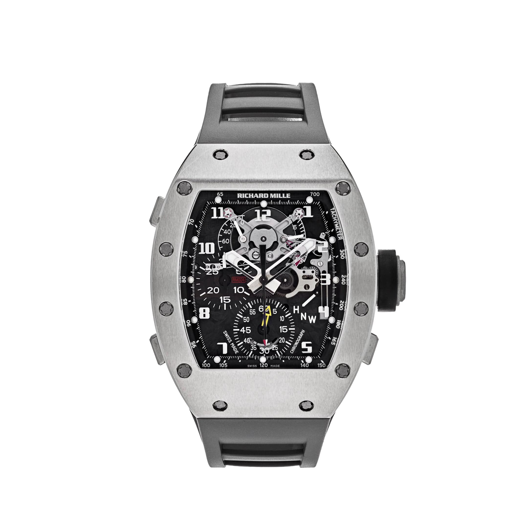 リモード 1503-RM-004-BK 1.75 Richard Mille RM 004 Split-Second Chronograph White Gold – Wrist