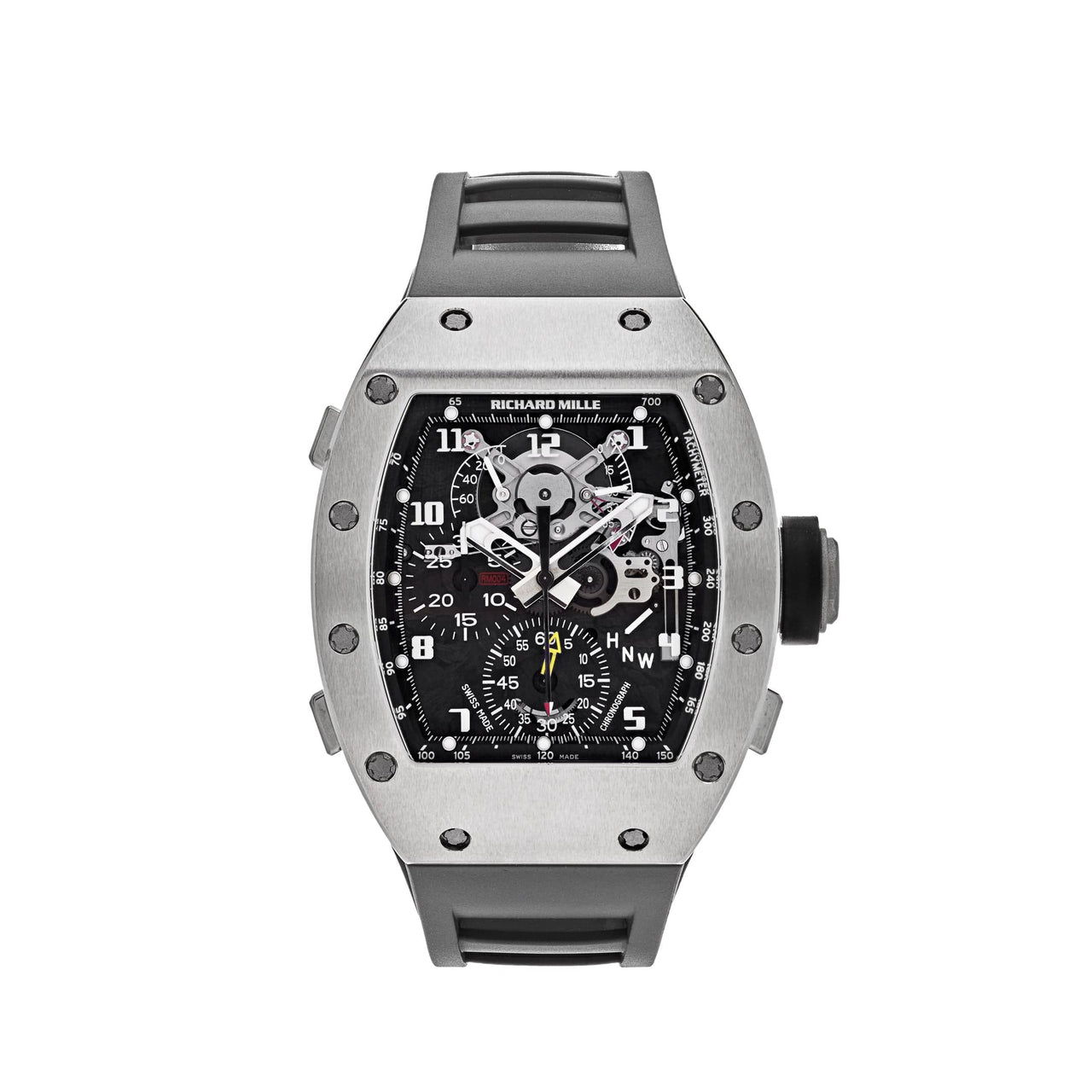Luxury Watch Richard Mille Split Second Chronograph White Gold RM004 Wrist Aficionado