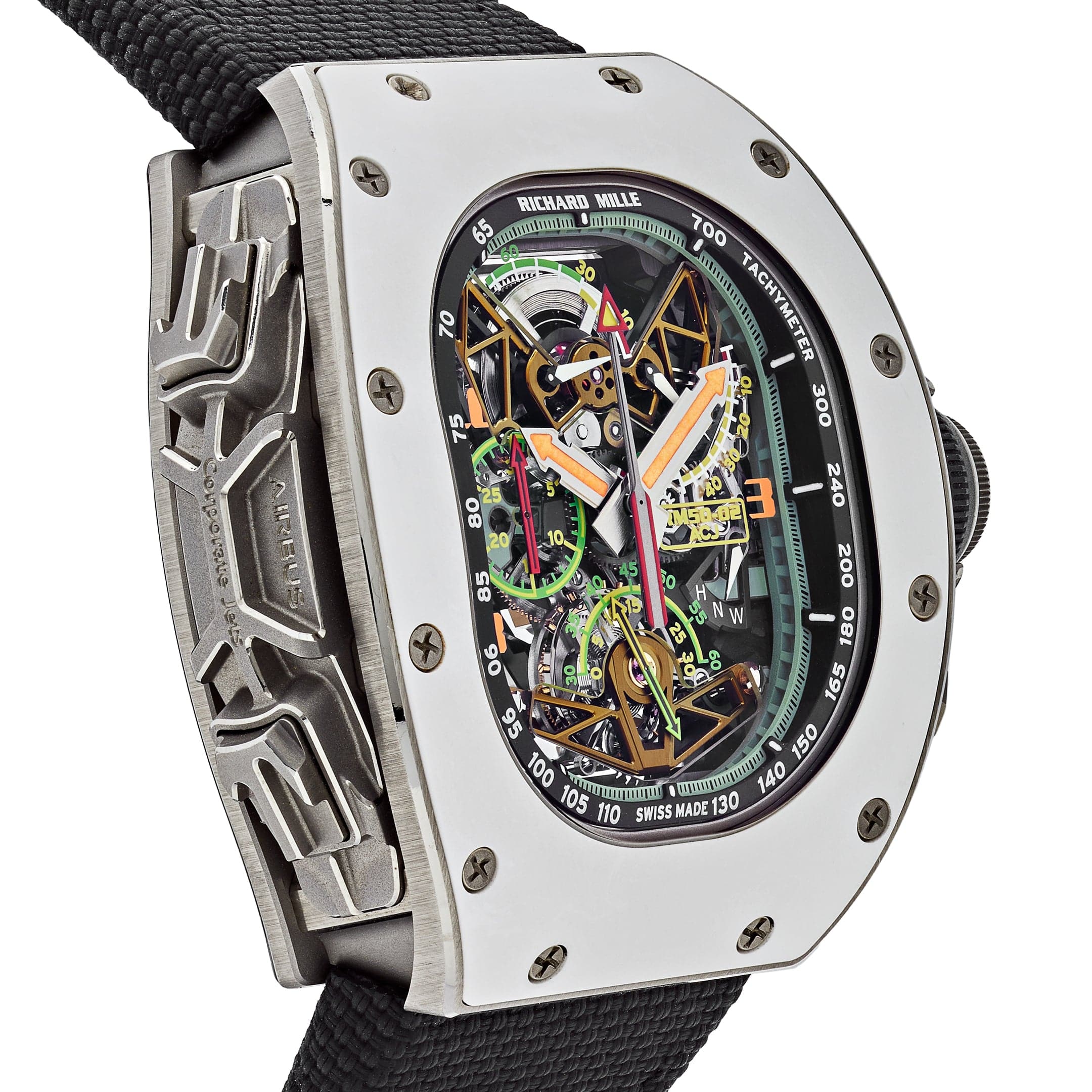 Richard Mille Tourbillon Split-Seconds Chronograph Airbus Titanium/Aluminum LE RM50-02 Wrist Aficionado