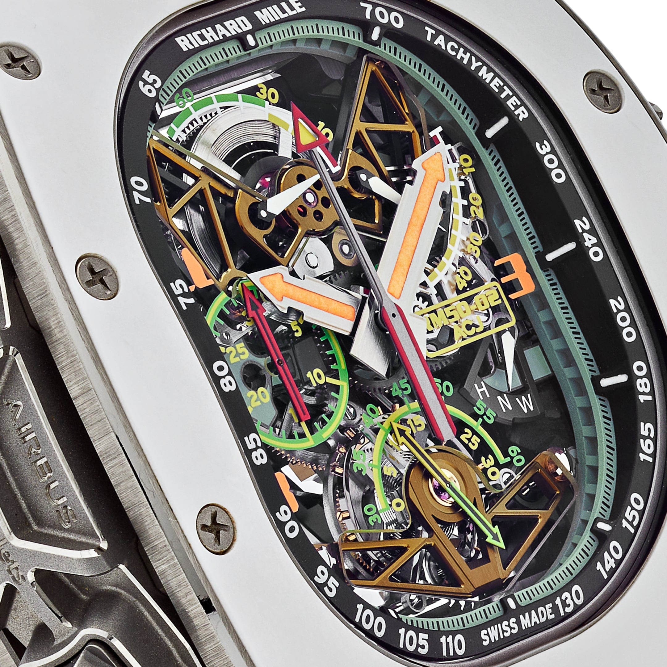 Richard Mille Tourbillon Split-Seconds Chronograph Airbus Titanium/Aluminum LE RM50-02 Wrist Aficionado