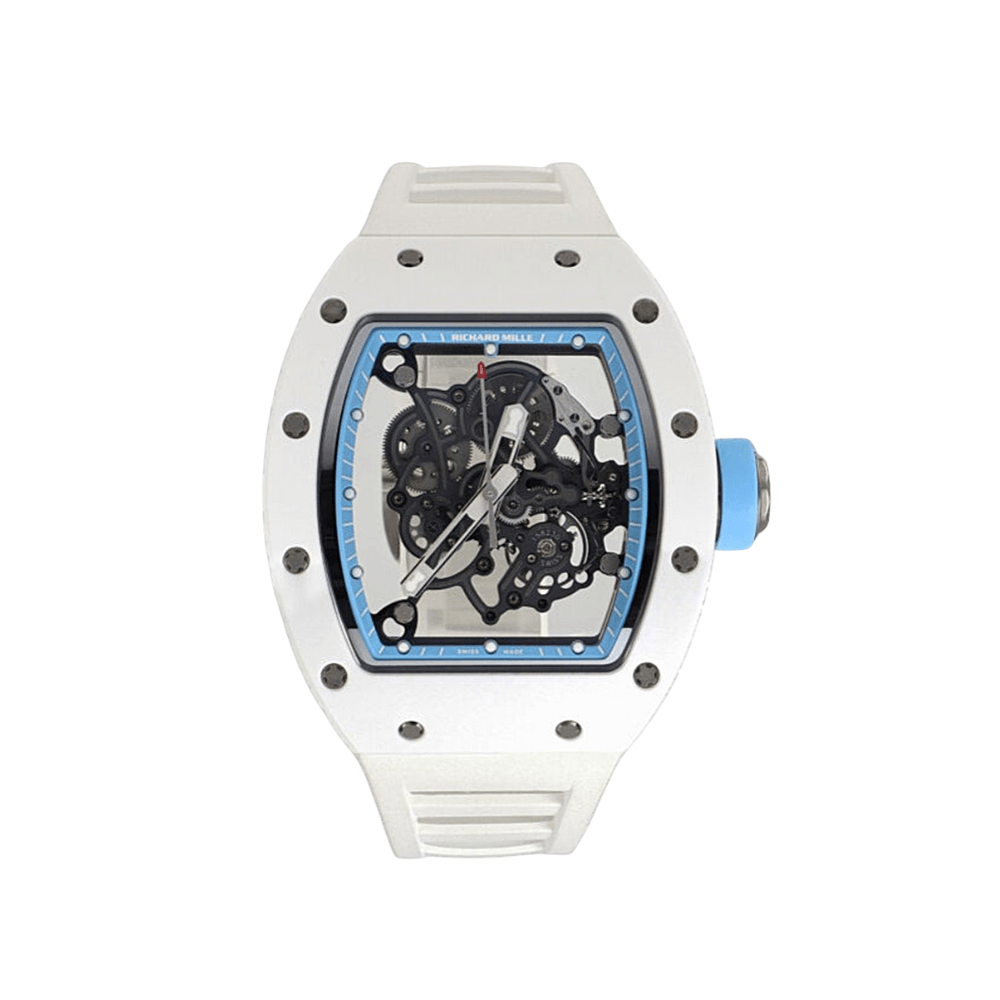 Luxury Watch Richard Mille White Bubba Watson Asia Edition RM055 Wrist Aficionado