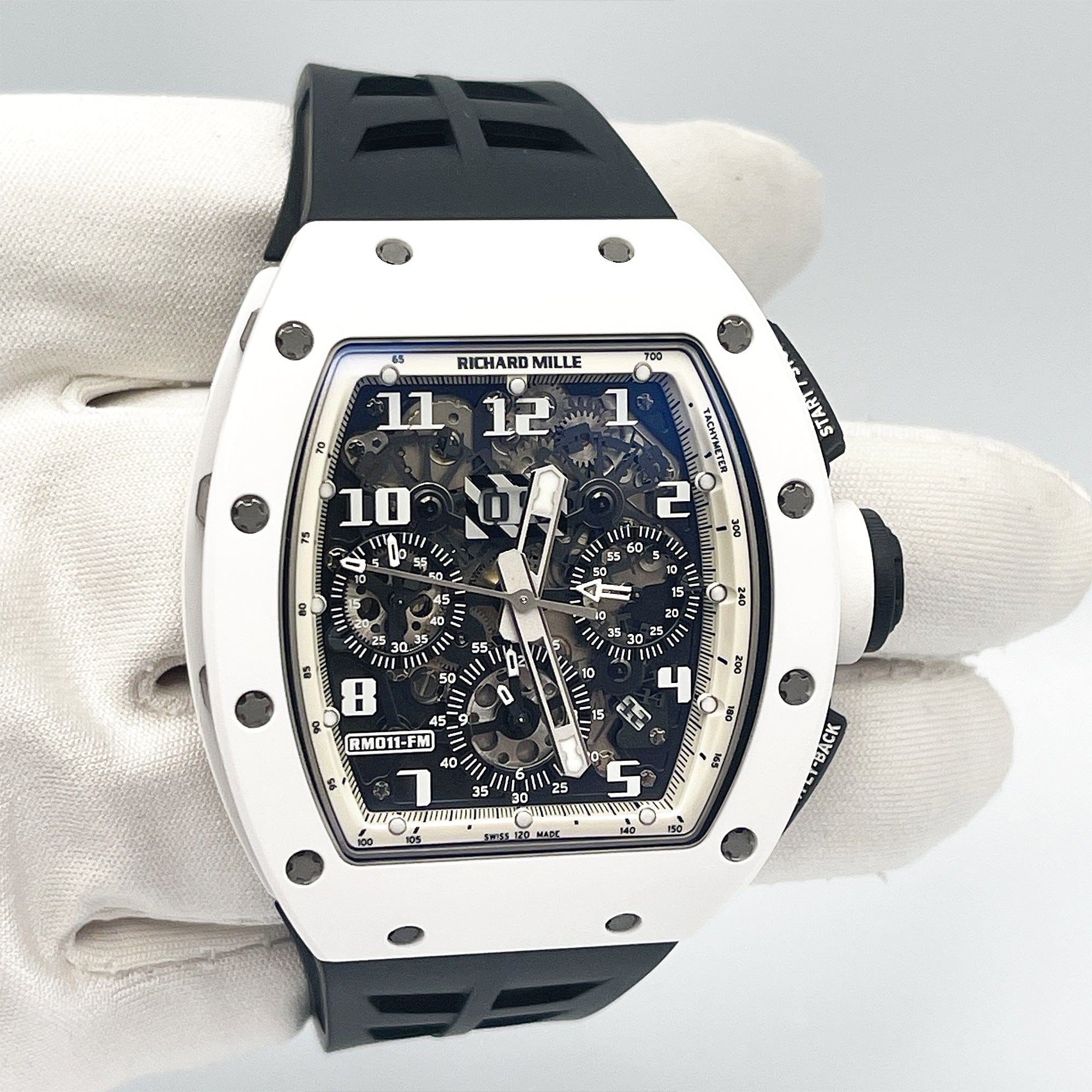 Richard Mille RM11用ベルトラバー　ホワイト Richard Mille RM11用ベルトラバー ホワイト Richard Mille RM11用